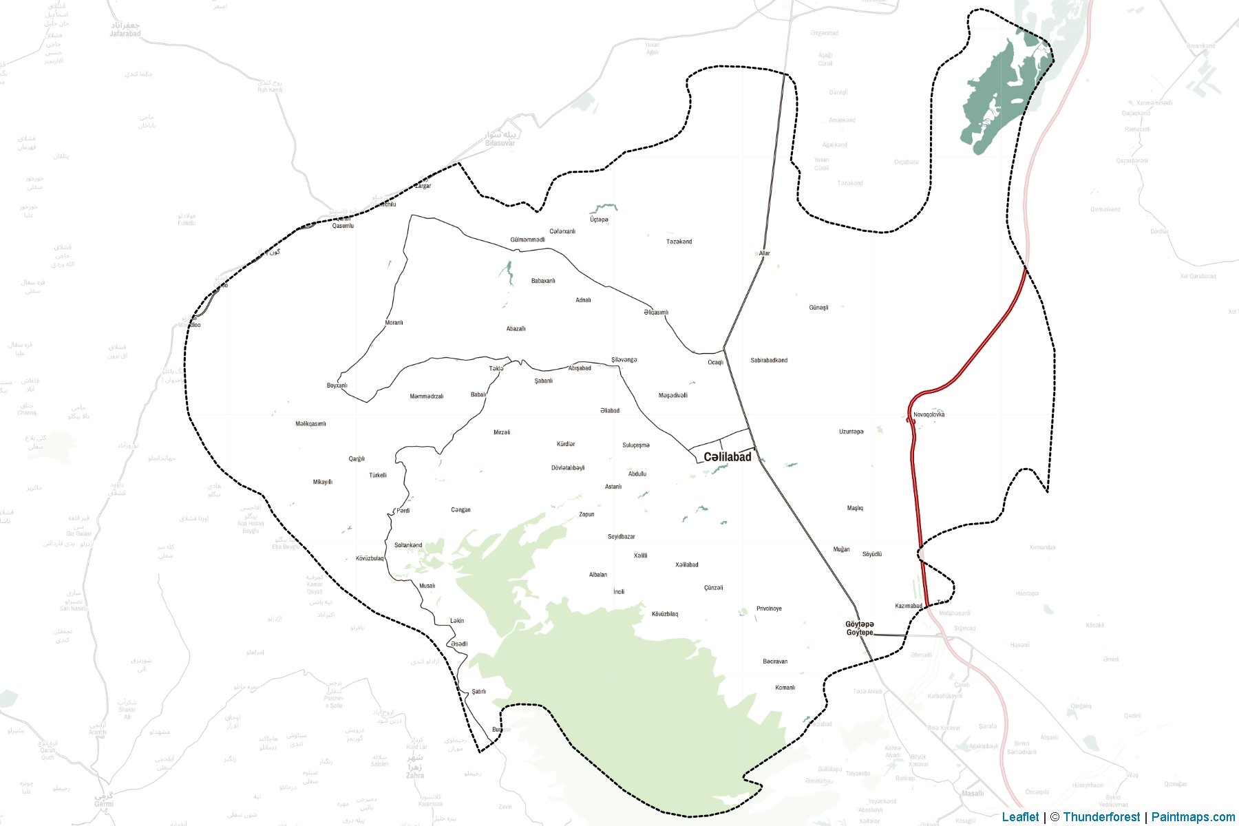 Calilabad (Lankaran) Map Cropping Samples-2