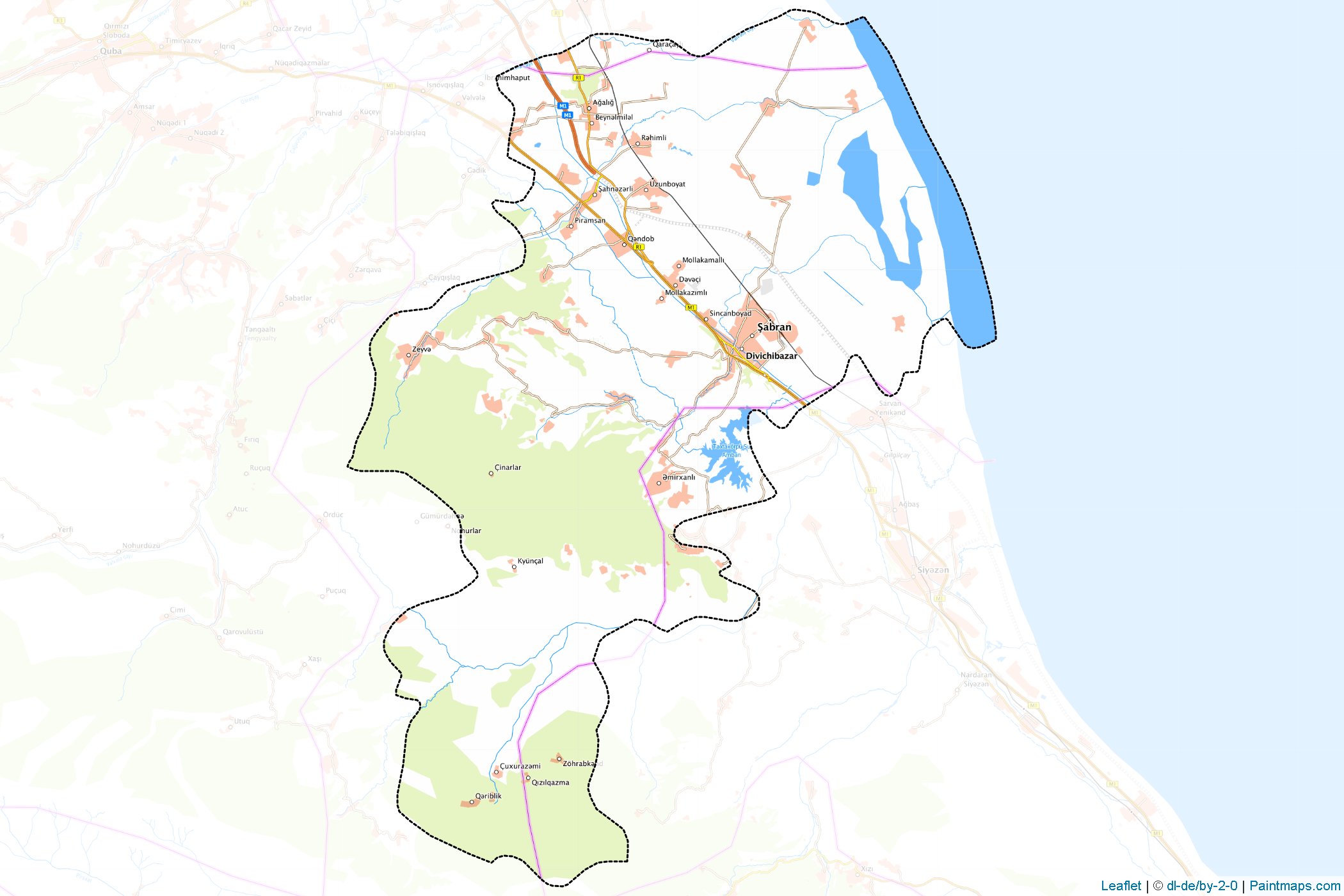 Davaci (Guba-Khachmaz) Map Cropping Samples-1