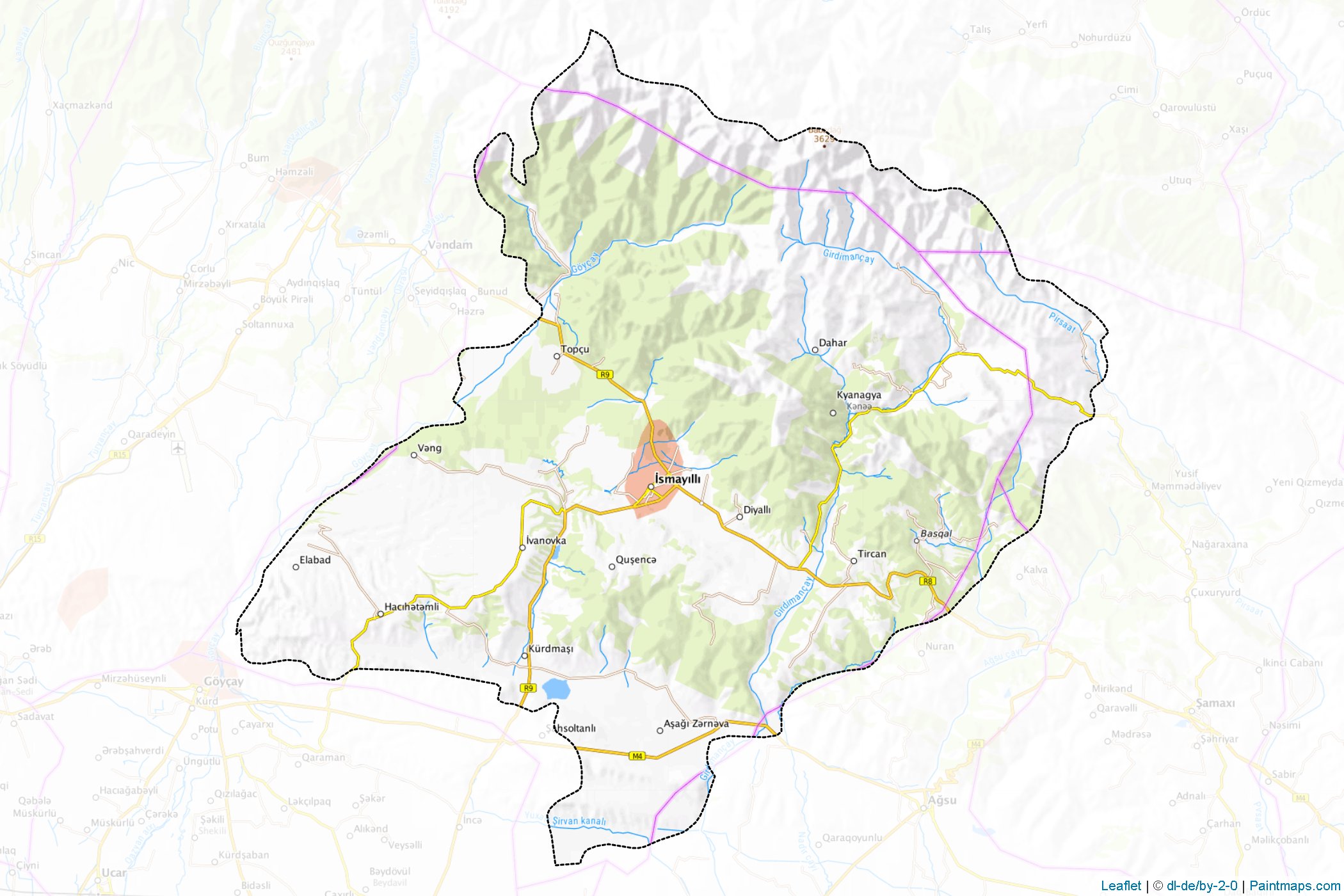 Ismayilli (Daghlig Shirvan) Map Cropping Samples-1