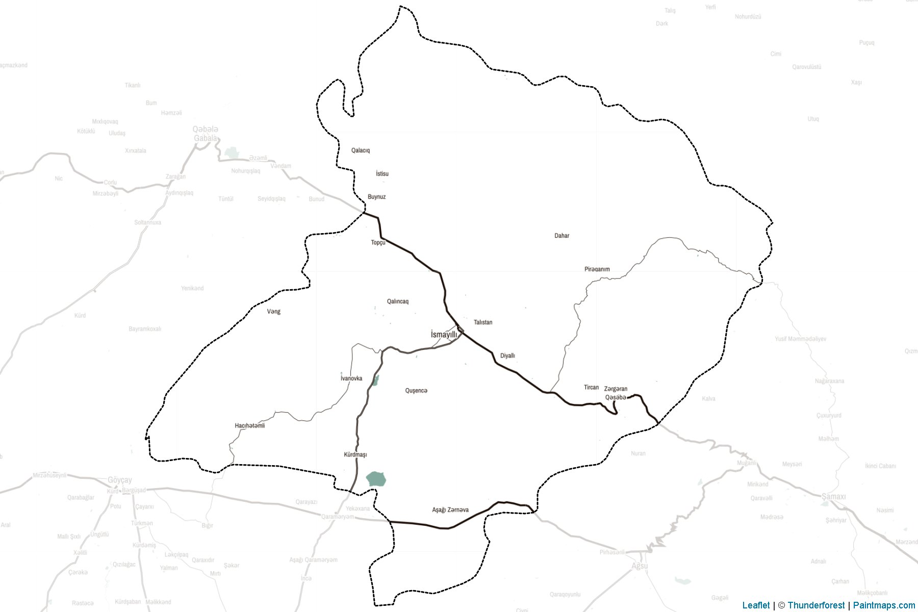 Ismayilli (Daghlig Shirvan) Map Cropping Samples-2