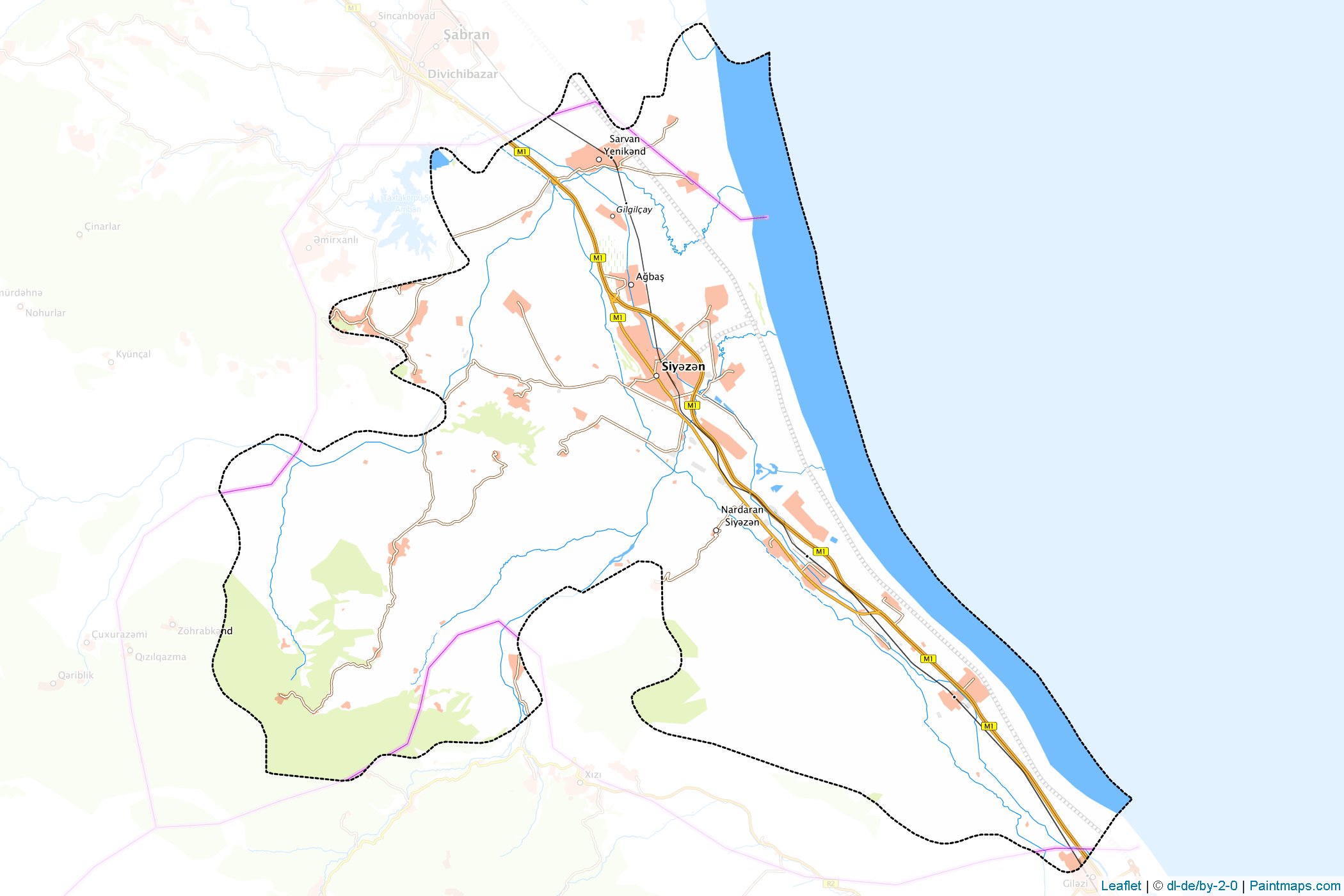 Siyazan (Guba-Khachmaz) Map Cropping Samples-1