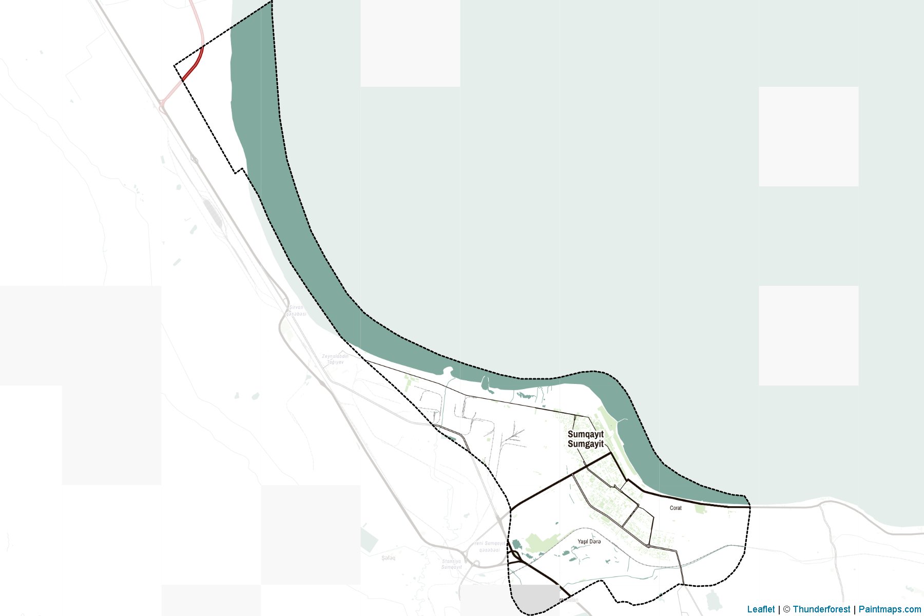 Muestras de recorte de mapas Sumqayıt (Absheron)-2