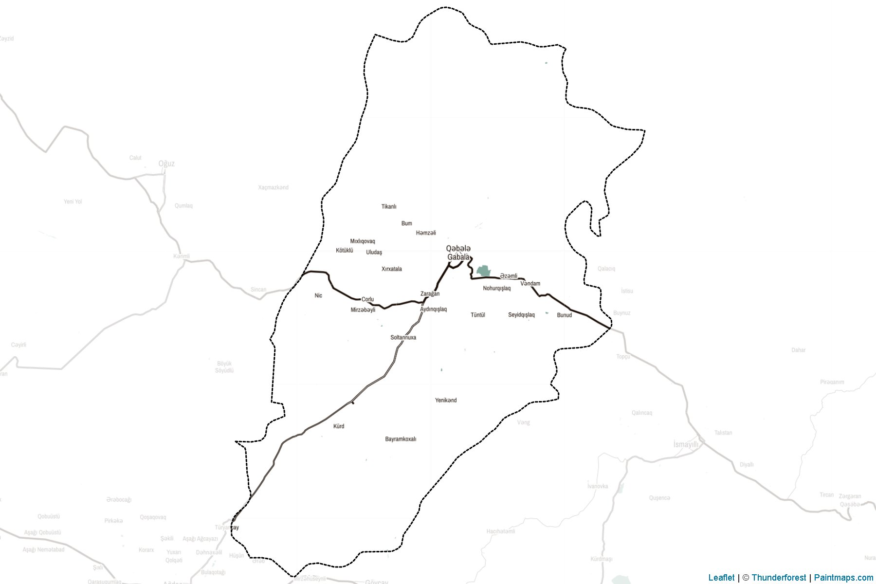 Qabala (Shaki-Zaqatala) Map Cropping Samples-2