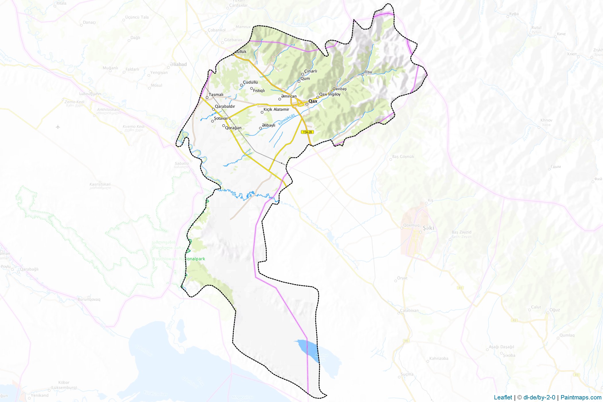 Qax (Shaki-Zaqatala) Map Cropping Samples-1