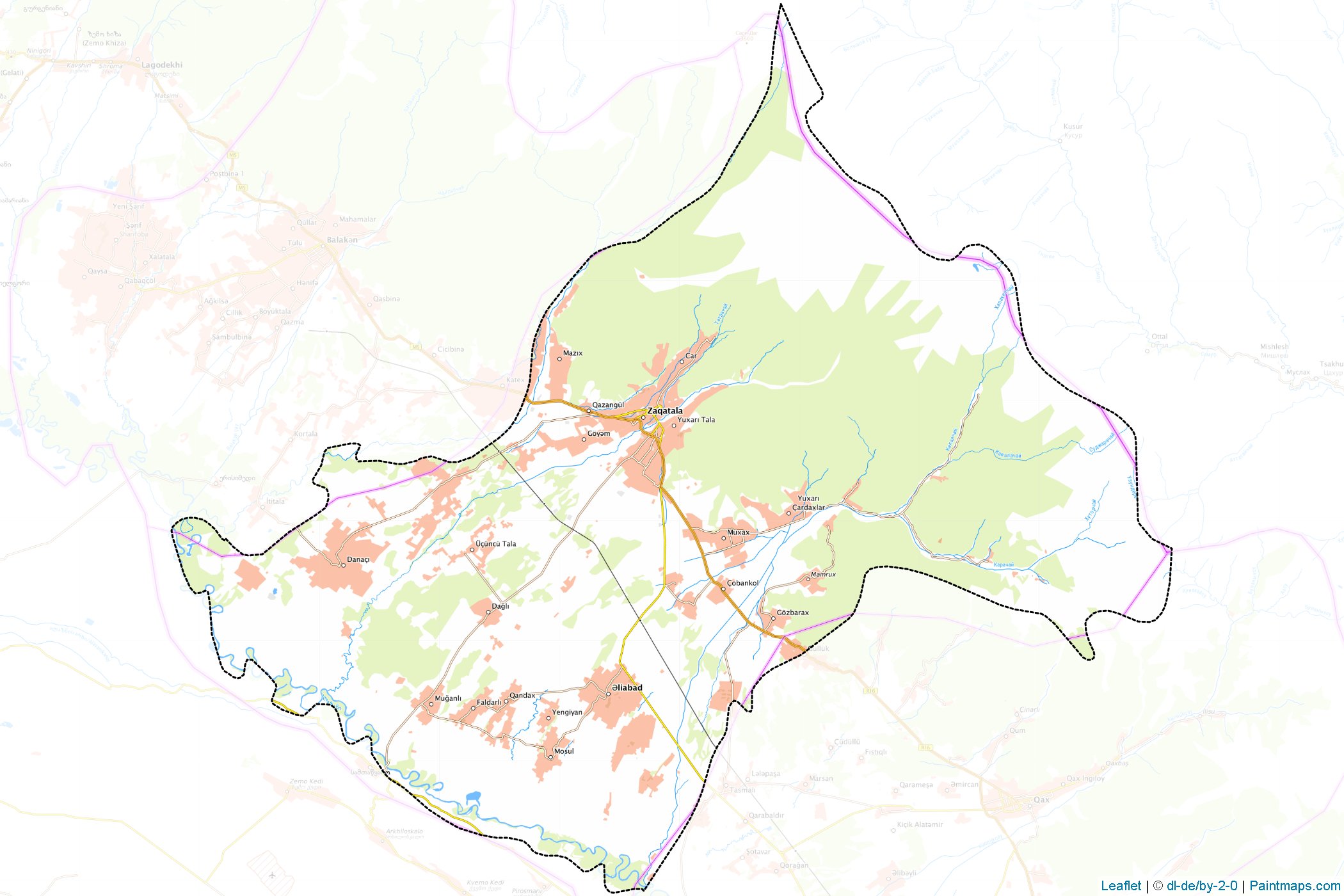 Zaqatala (Shaki-Zaqatala) Map Cropping Samples-1