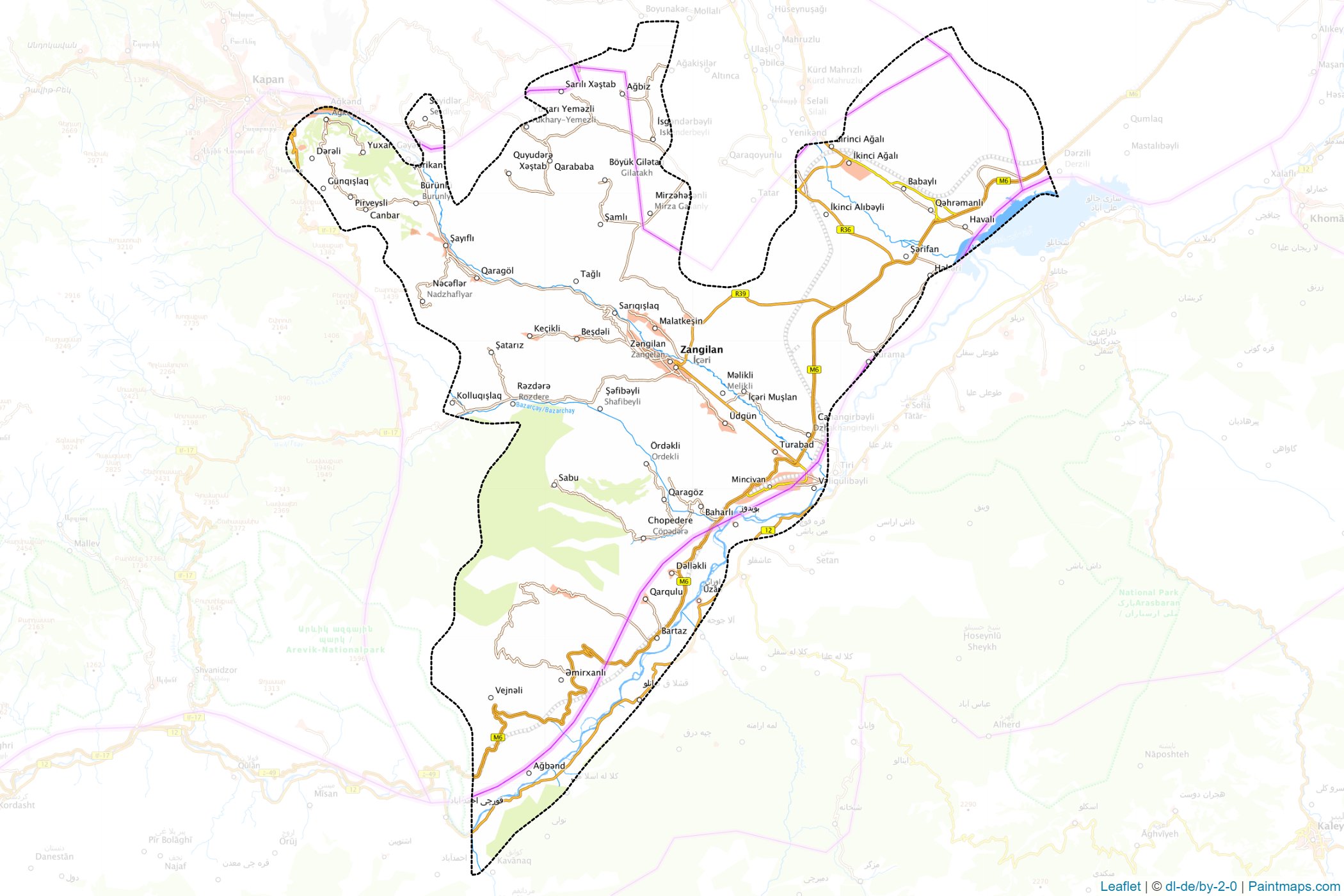 Zangilan (Kalbajar-Lachin) Map Cropping Samples-1