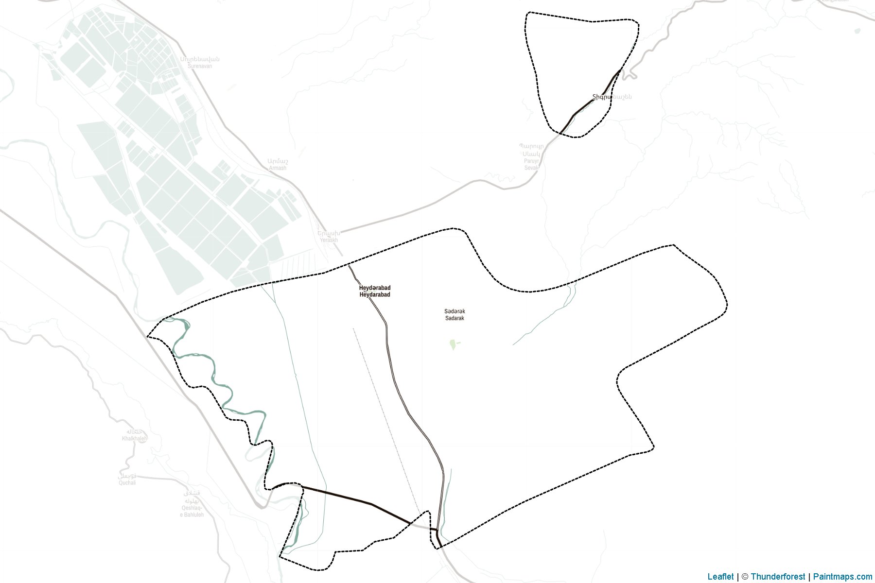 Azarbayjan-e Gharbi (Naxçıvan Autonomous Republic) Map Cropping Samples-2