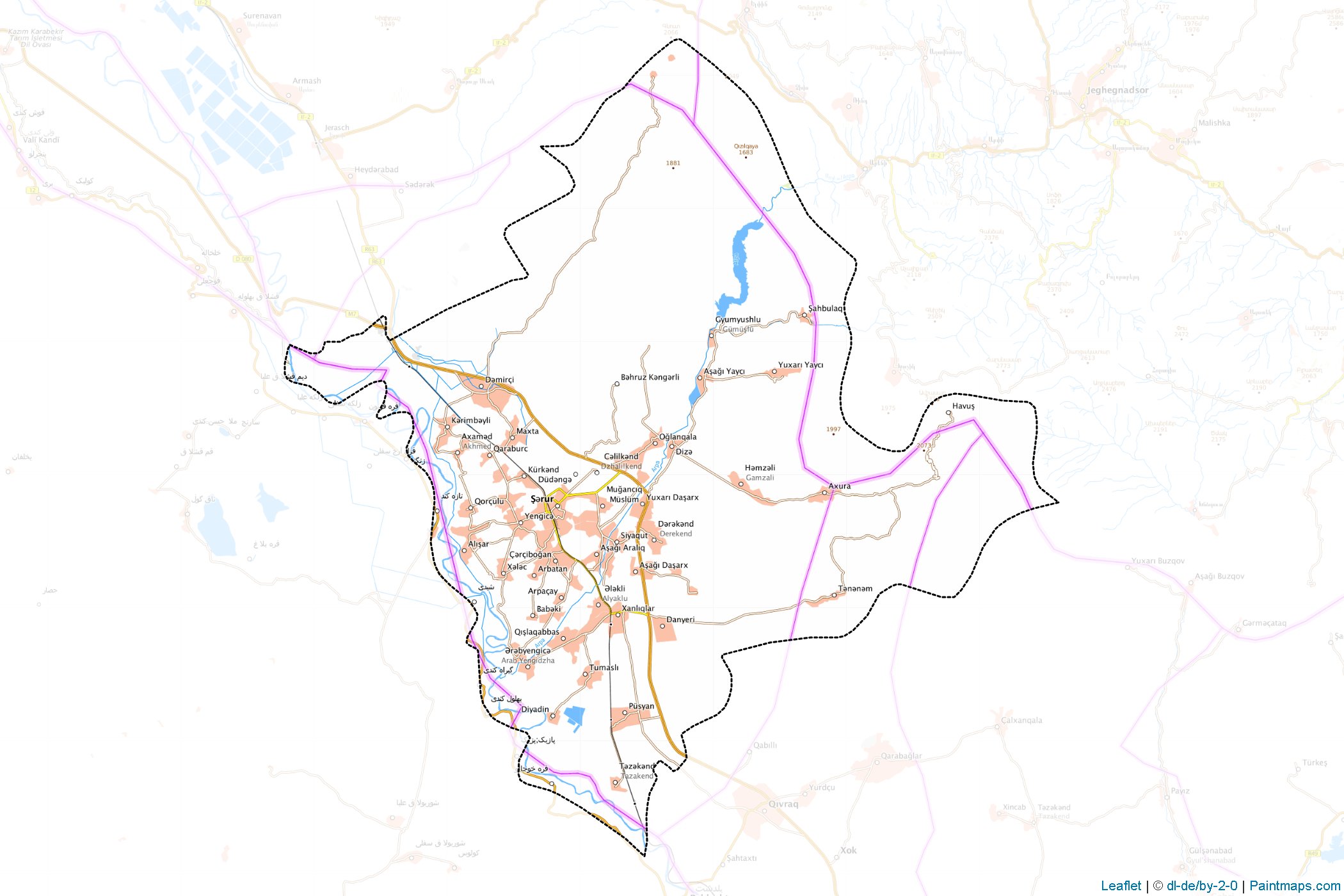 Şerur (Naxçıvan Autonomous Republic) Haritası Örnekleri-1