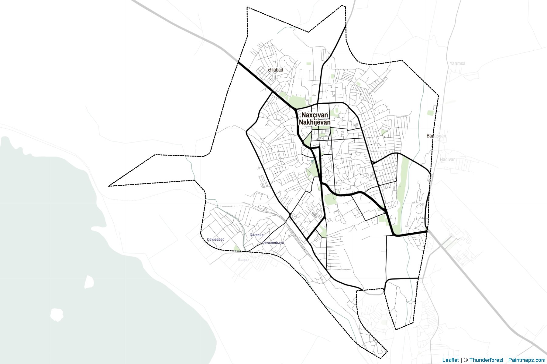 Naxcivan (Naxçıvan Autonomous Republic) Map Cropping Samples-2