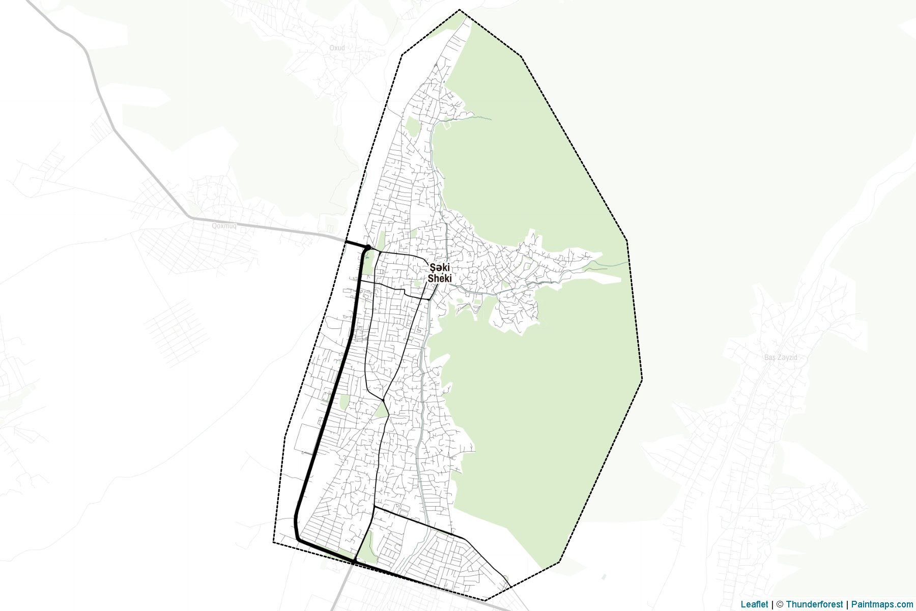 Saki (Shaki-Zaqatala) Map Cropping Samples-2