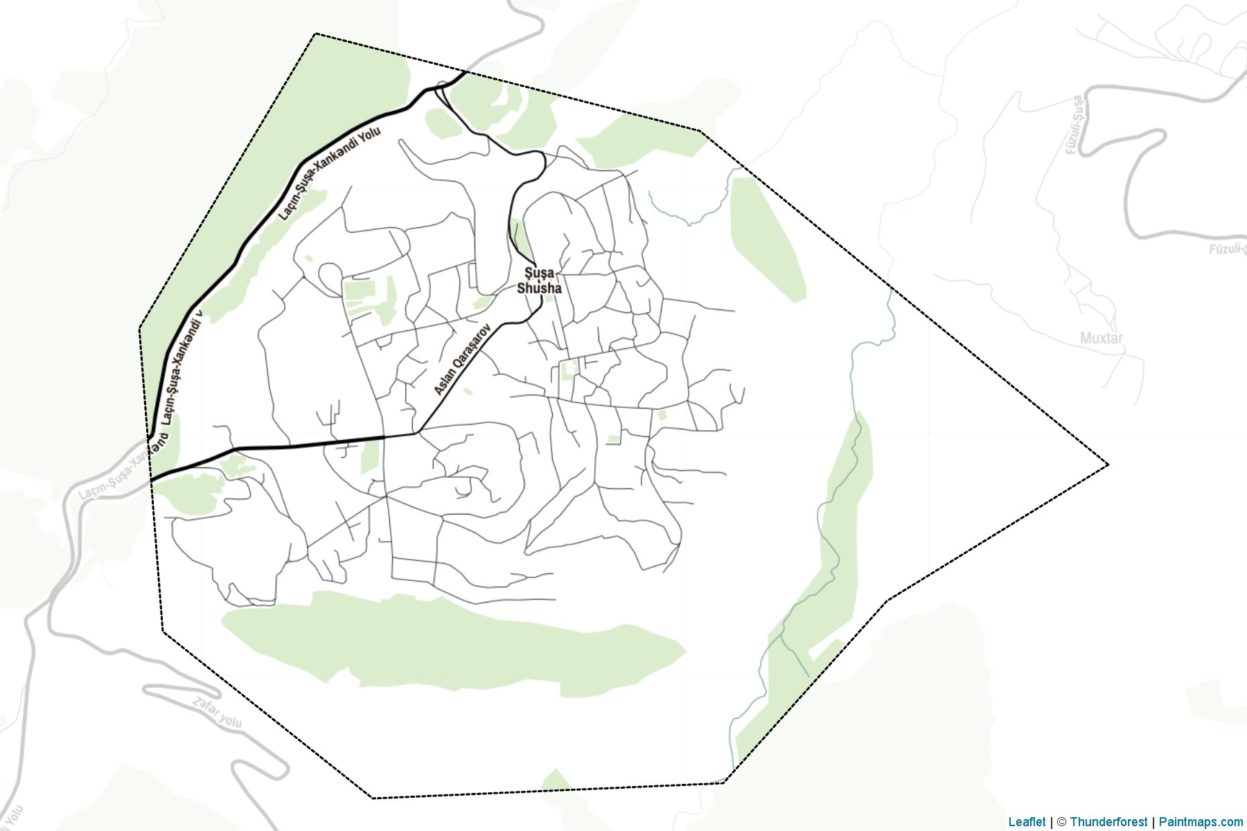 Şuşa (Yukhari Garabakh) Haritası Örnekleri-2