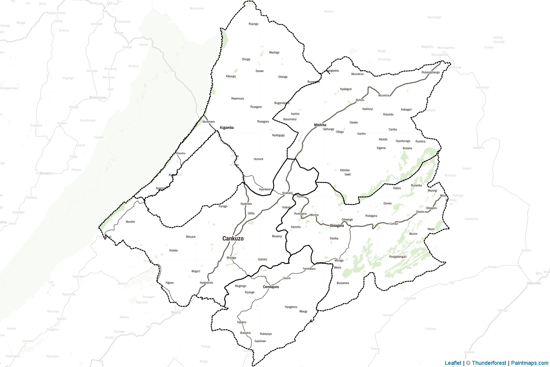 Cankuzo Province (Burundi) Map Cropping Samples-2