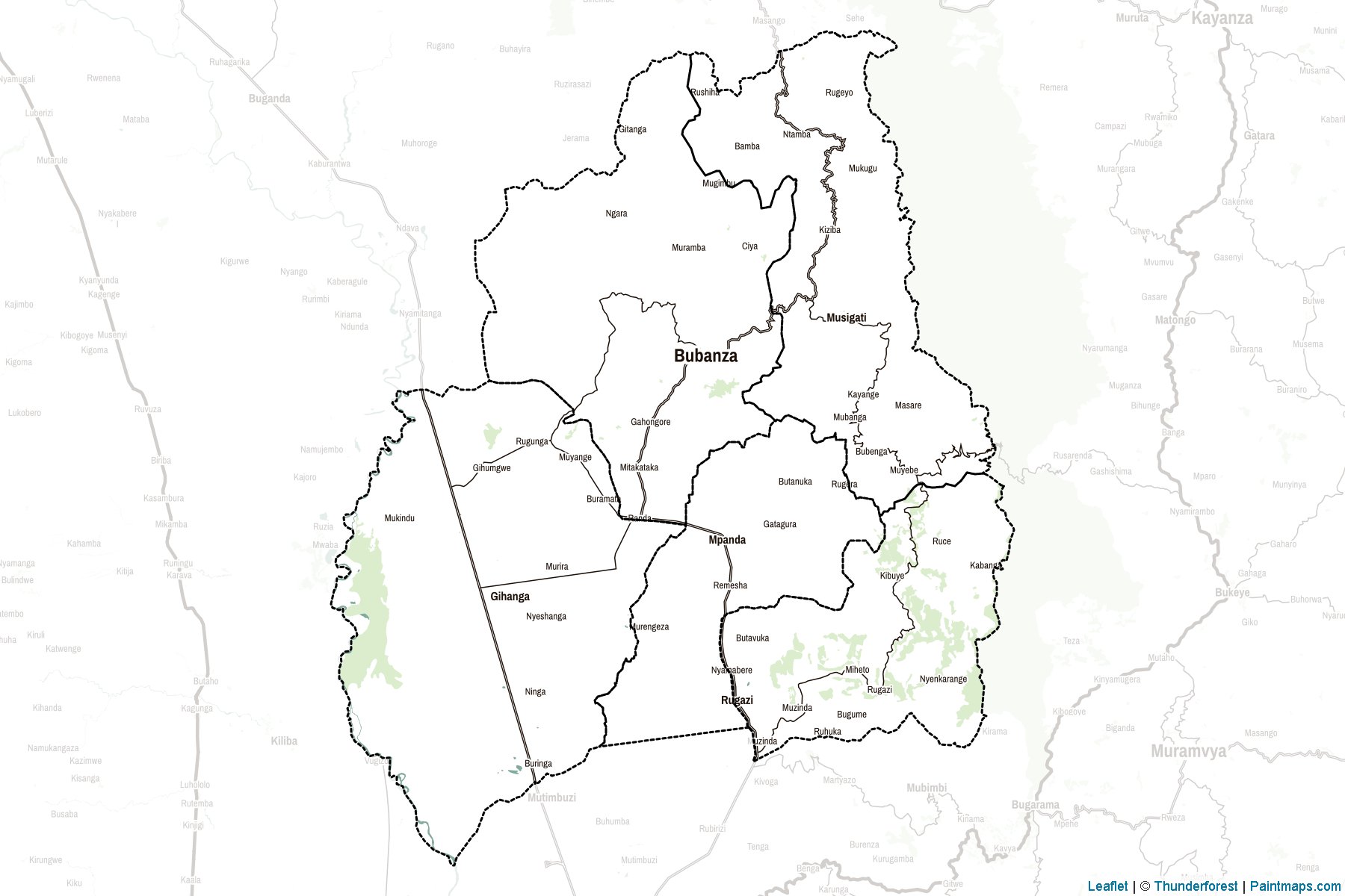 Bubanza Province (Burundi) Map Cropping Samples-2