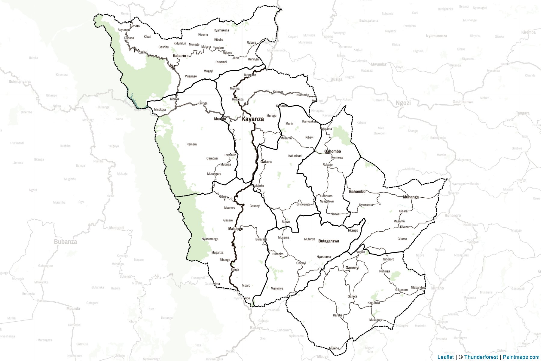 Kayanza Province (Burundi) Map Cropping Samples-2