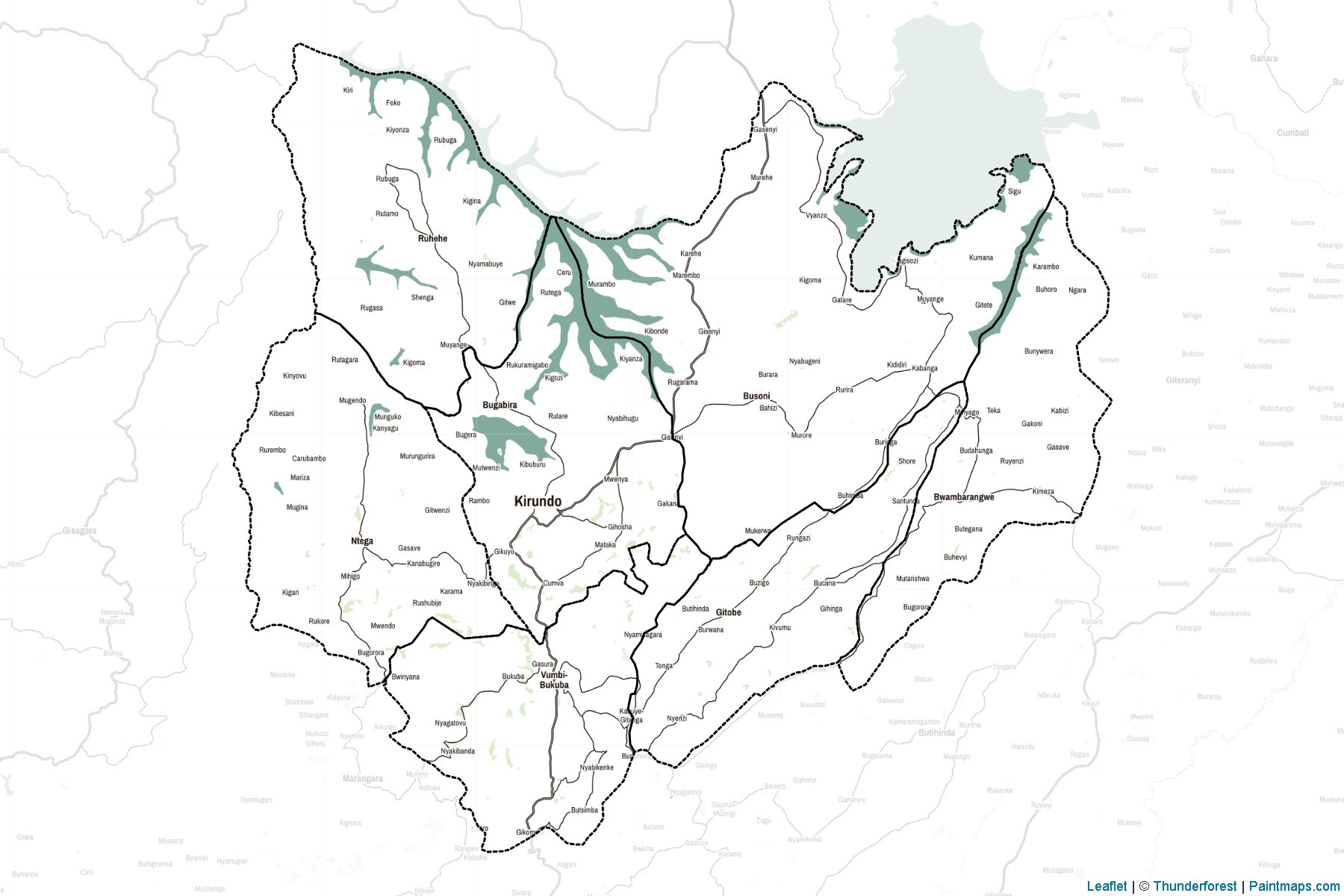 Muestras de recorte de mapas Kirundo (Burundi)-2