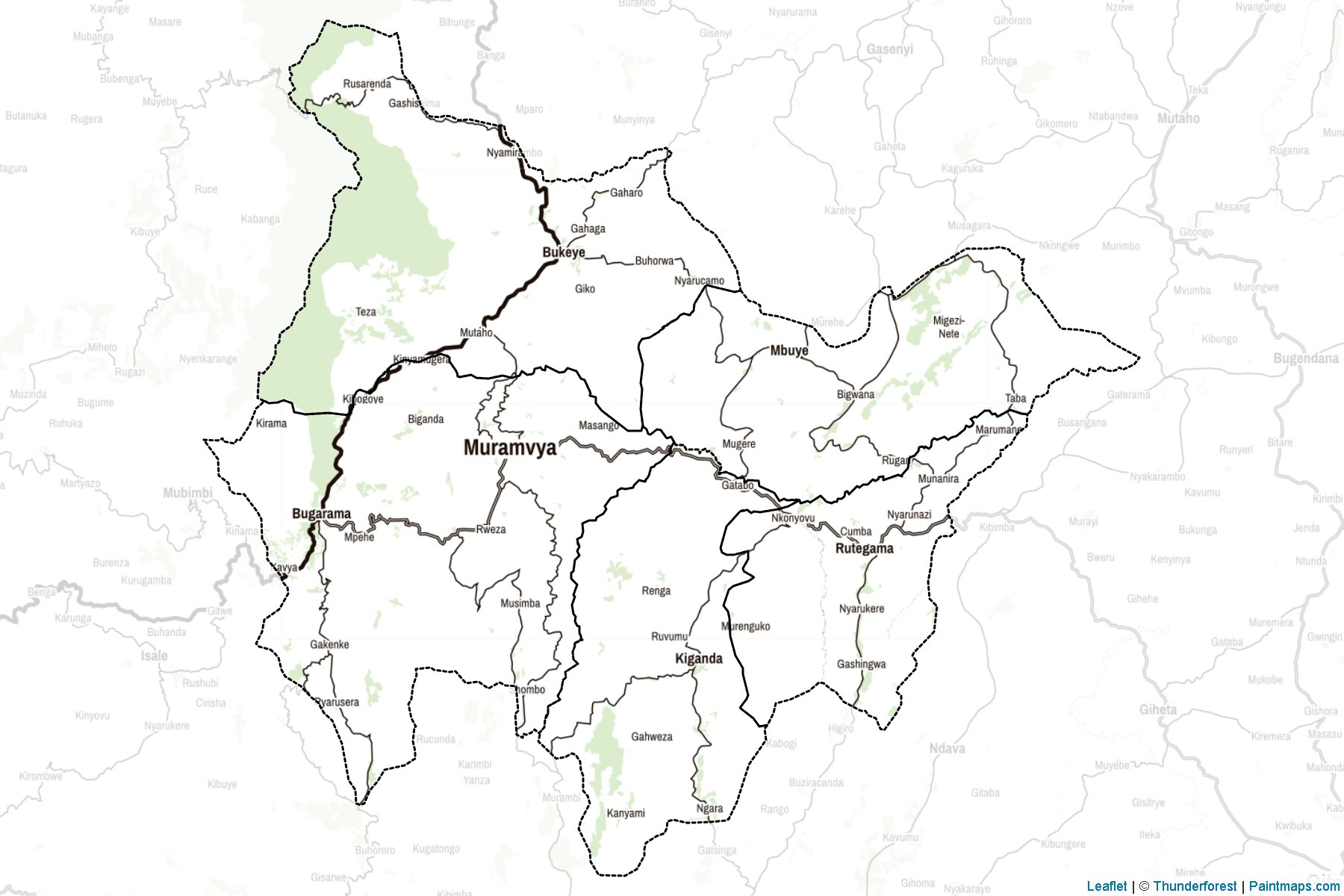 Muramvya Province (Burundi) Map Cropping Samples-2