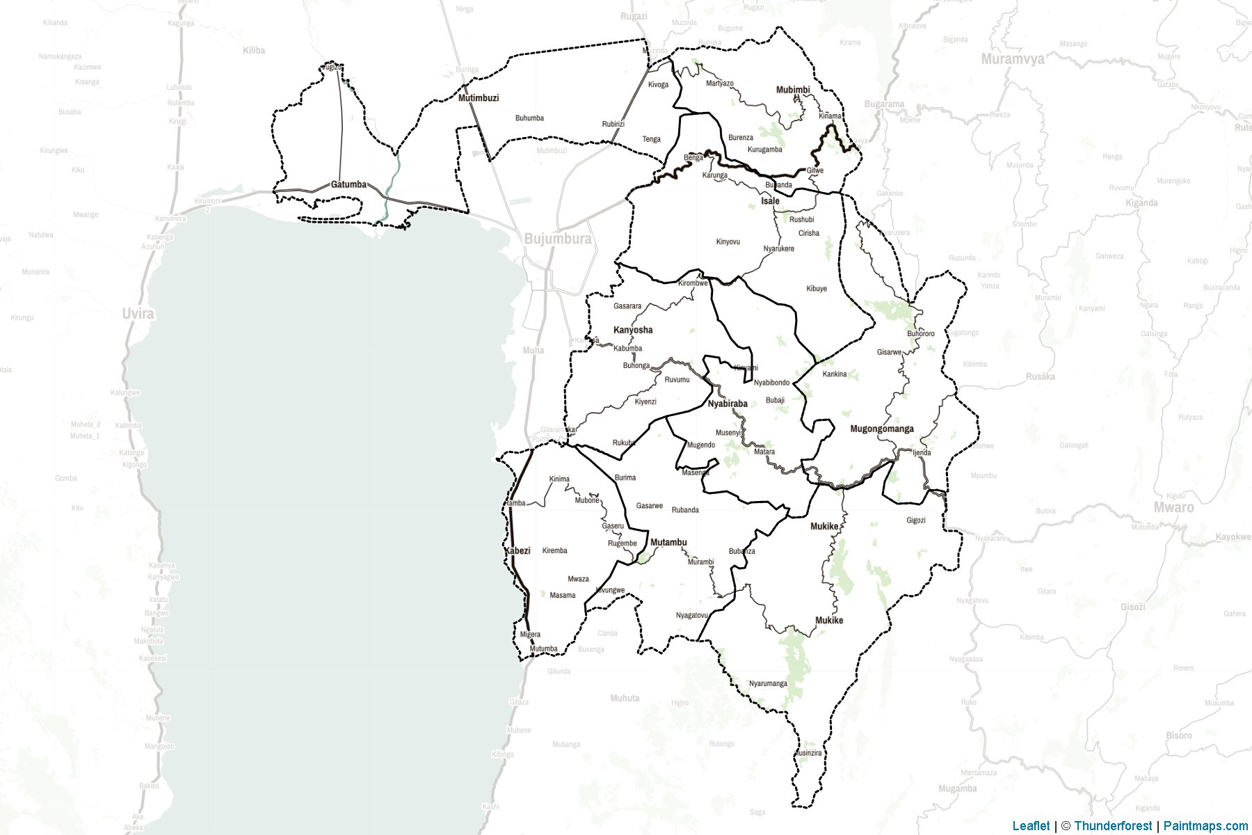 Bujumbura Rural (Burundi) Map Cropping Samples-2