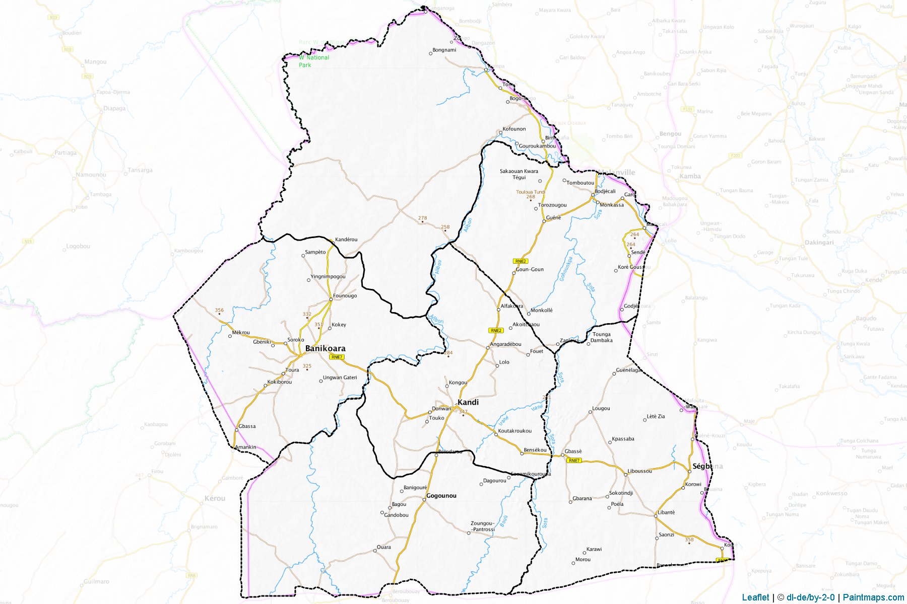 Alibori Department (Benin) Map Cropping Samples-1