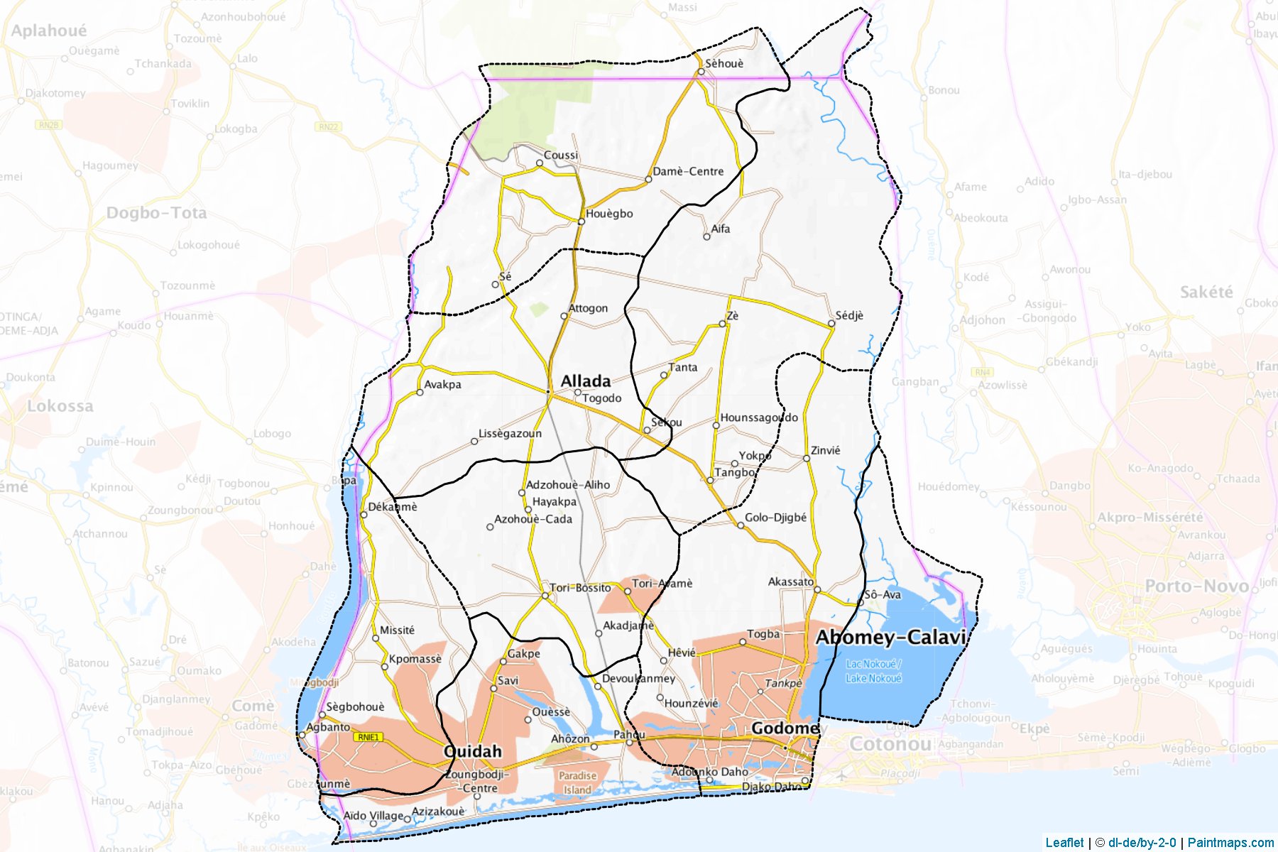 Atlantique Department (Benin) Map Cropping Samples-1