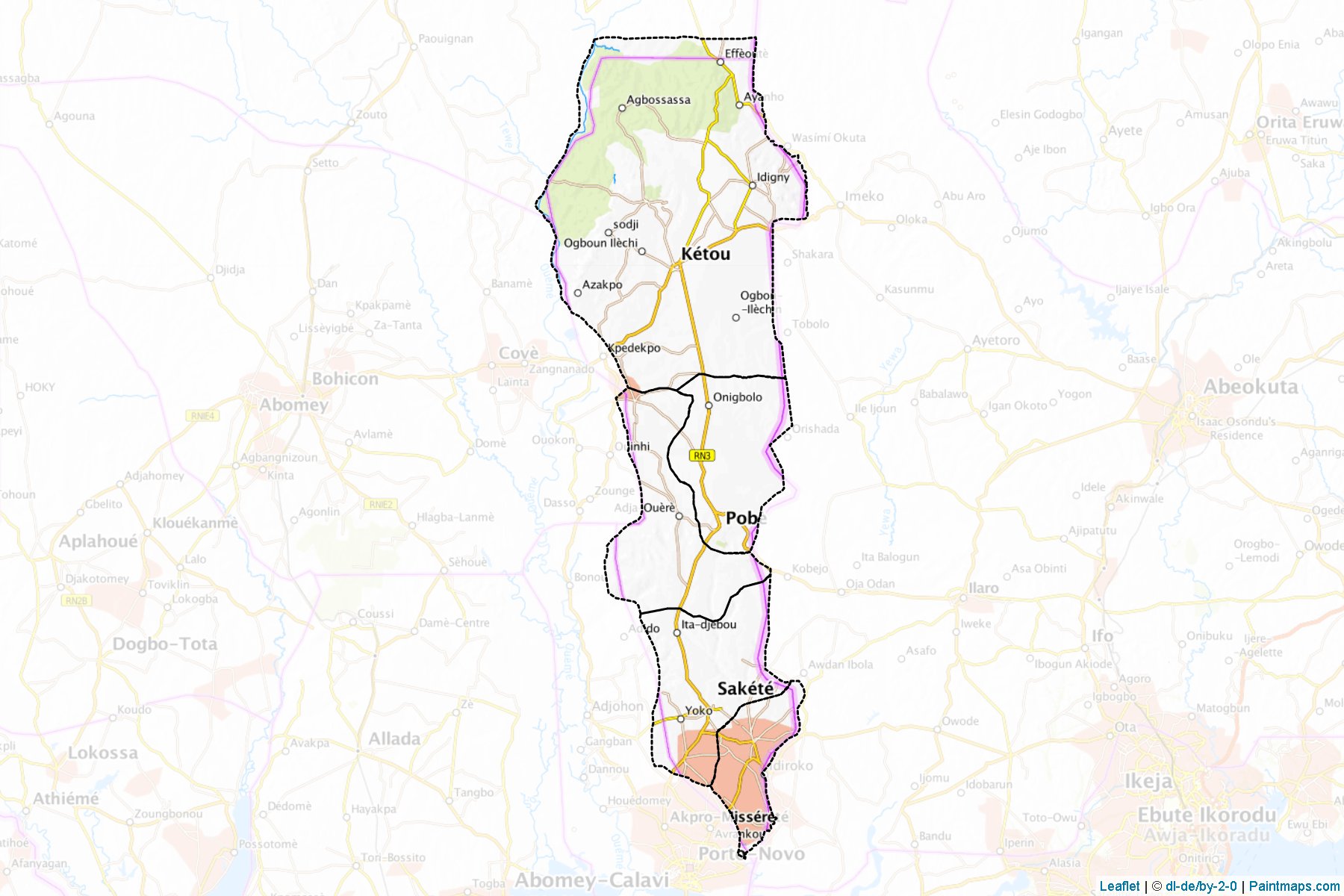 Plateau Department (Benin) Map Cropping Samples-1