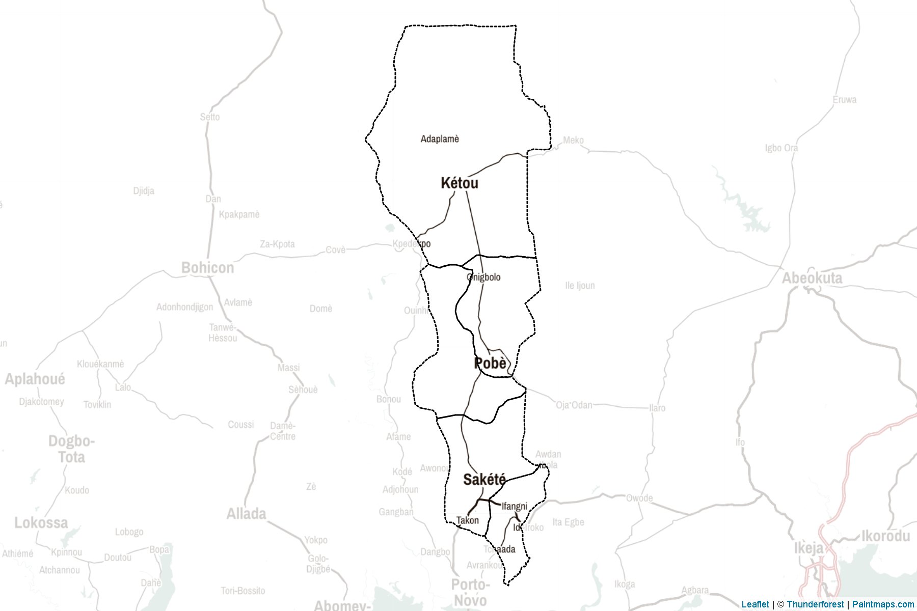 Plateau Department (Benin) Map Cropping Samples-2