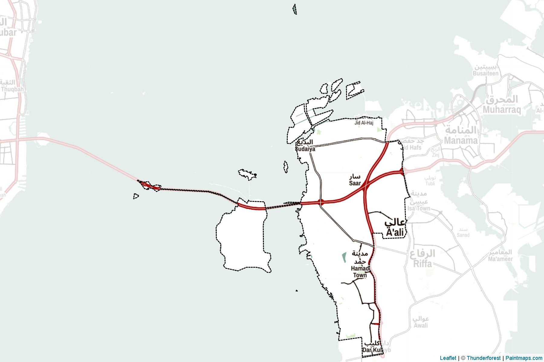 Muestras de recorte de mapas Northern (Bahrein)-2