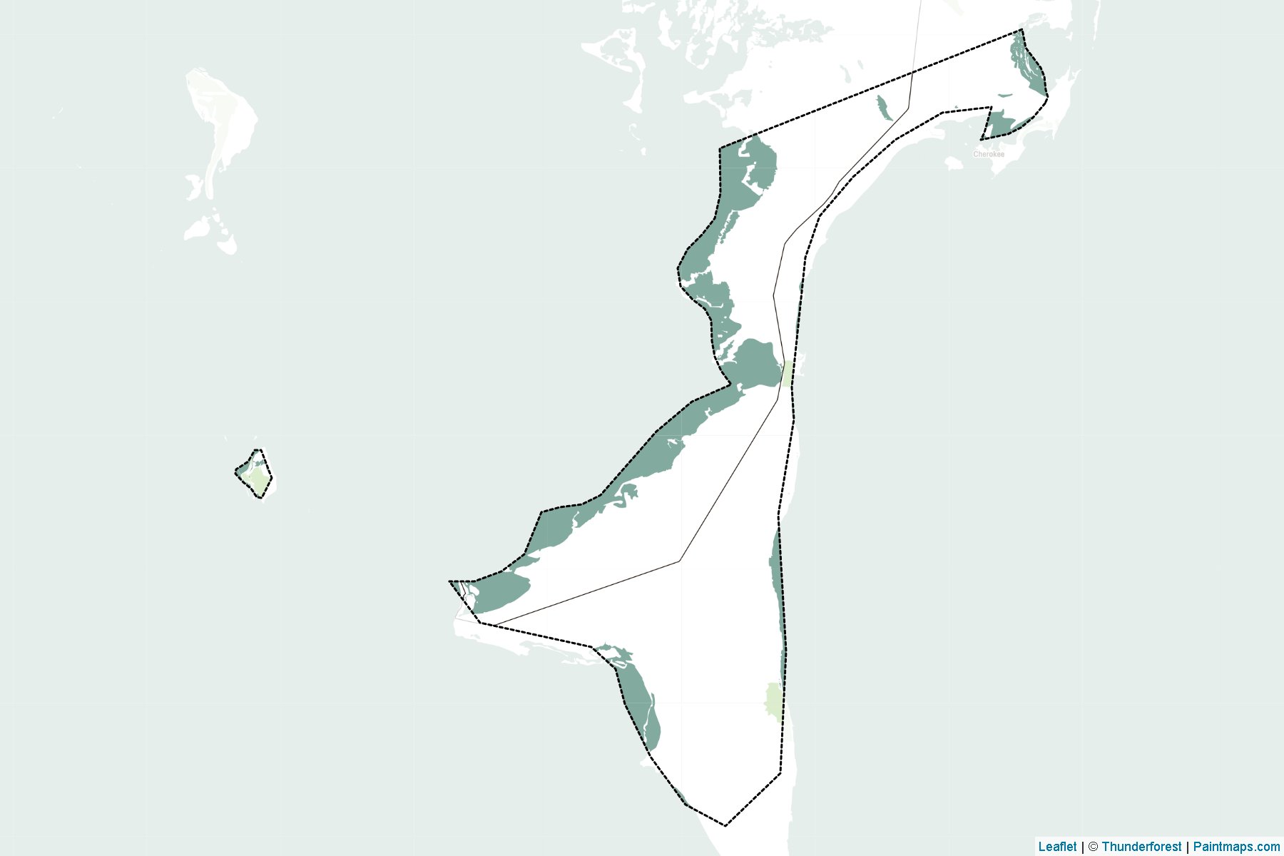 Muestras de recorte de mapas South Abaco (Bahamas)-2