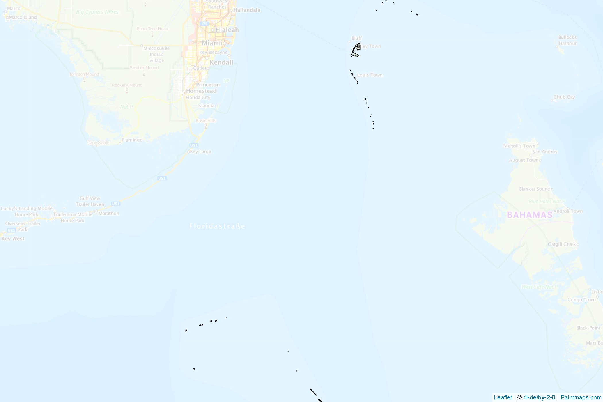 Muestras de recorte de mapas Bimini (Bahamas)-1