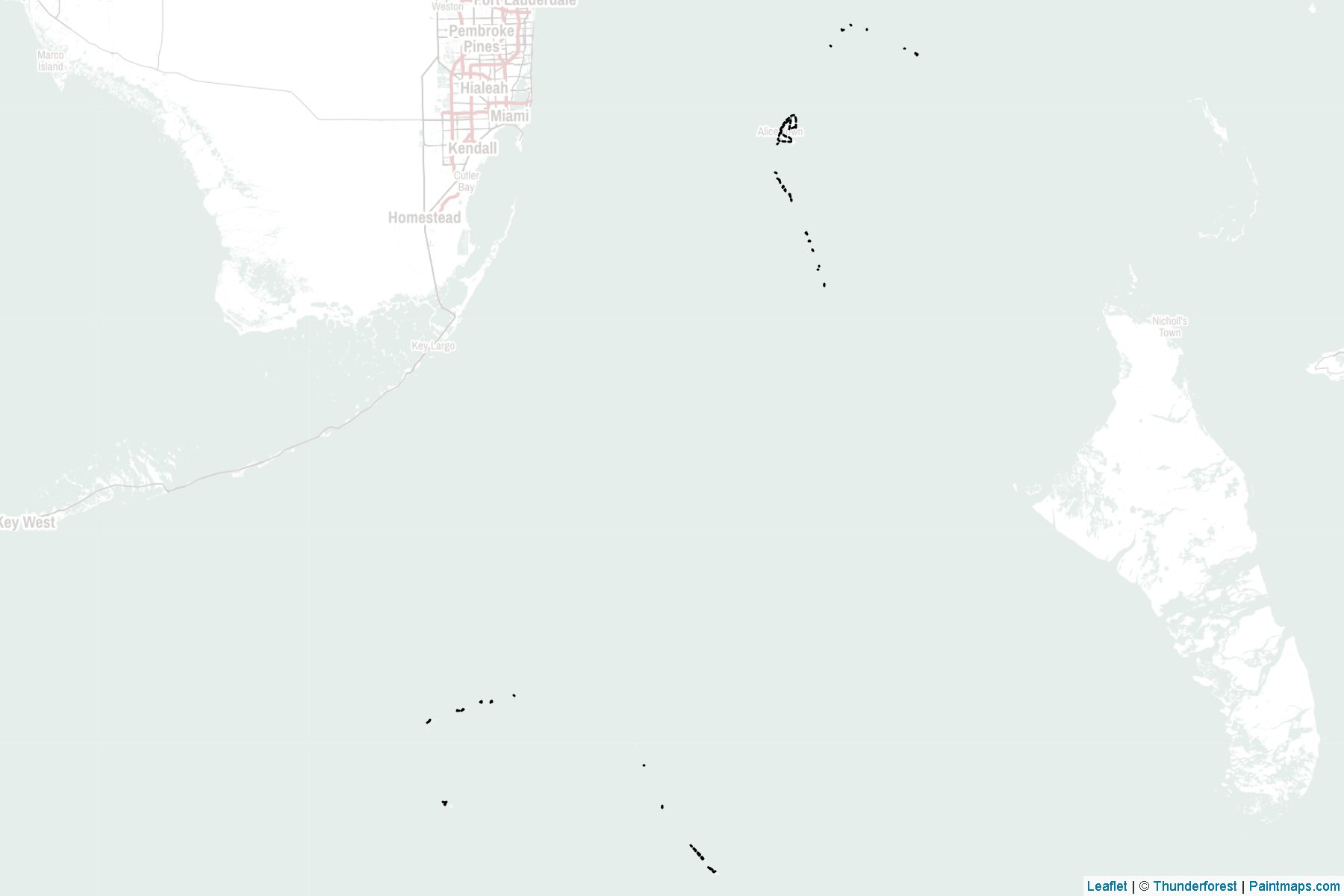 Muestras de recorte de mapas Bimini (Bahamas)-2