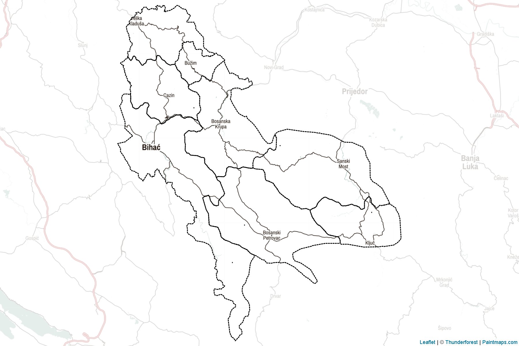 Muestras de recorte de mapas Una-Sana (Bosnia y Herzegovina)-2