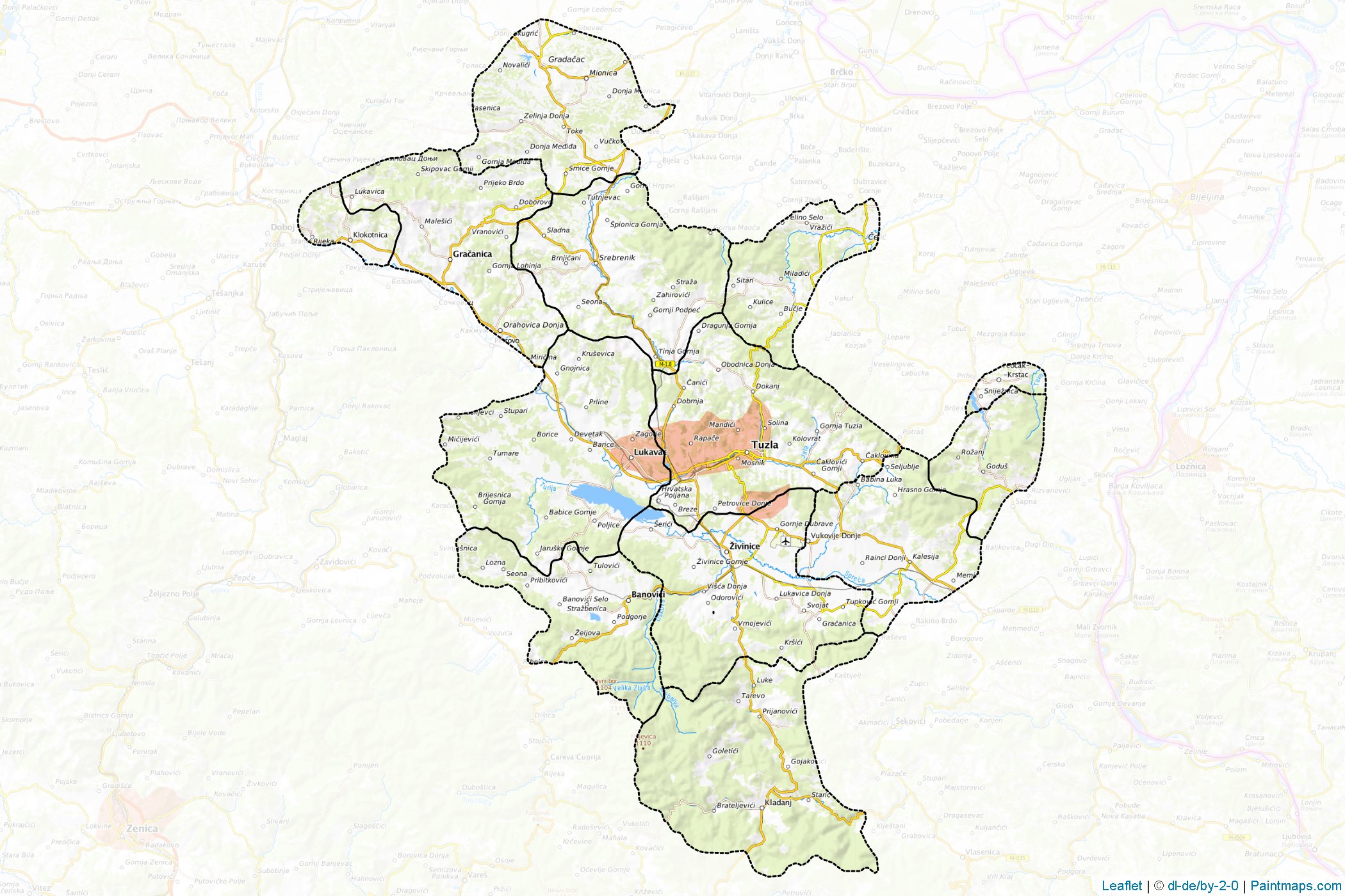 Tuzla (Bosnia and Herzegovina) Map Cropping Samples-1