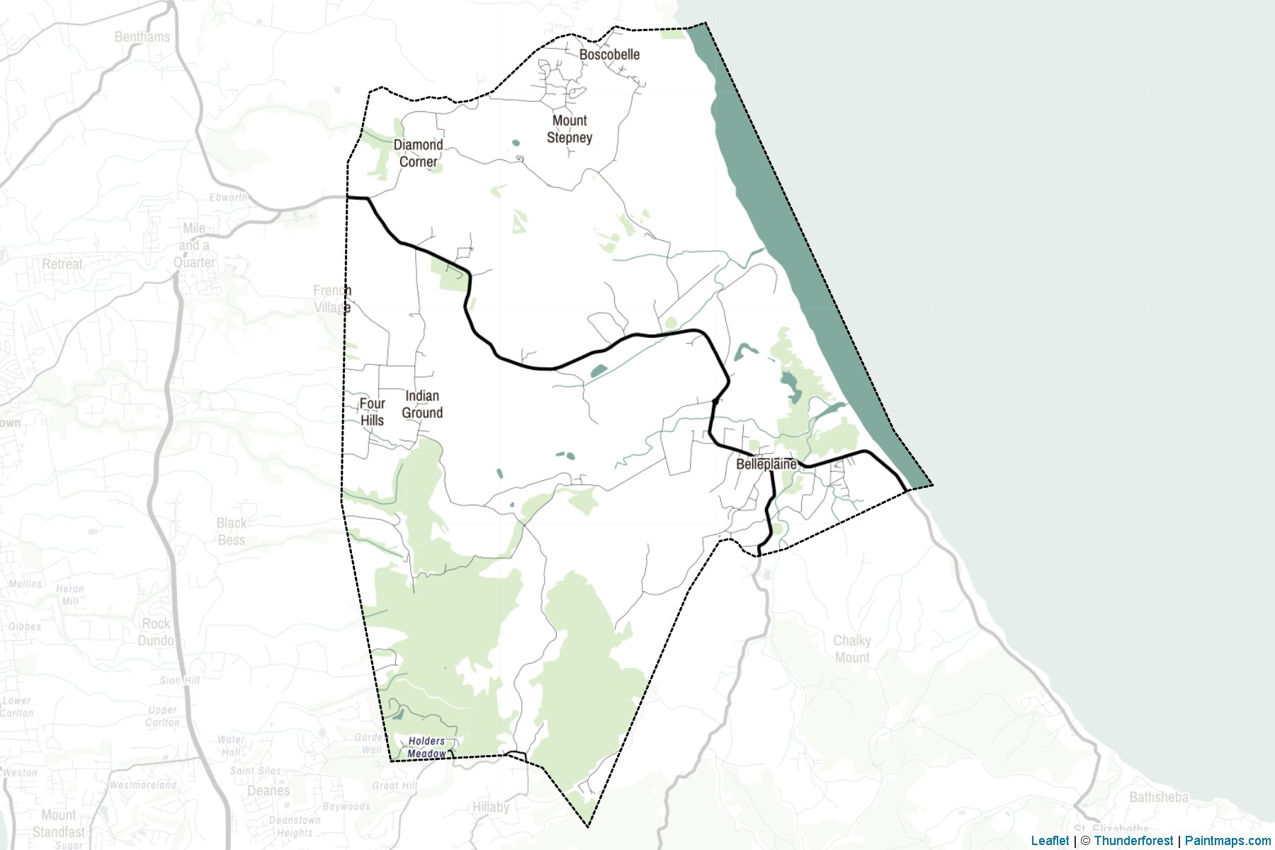 Saint Andrew (Barbados) Map Cropping Samples-2