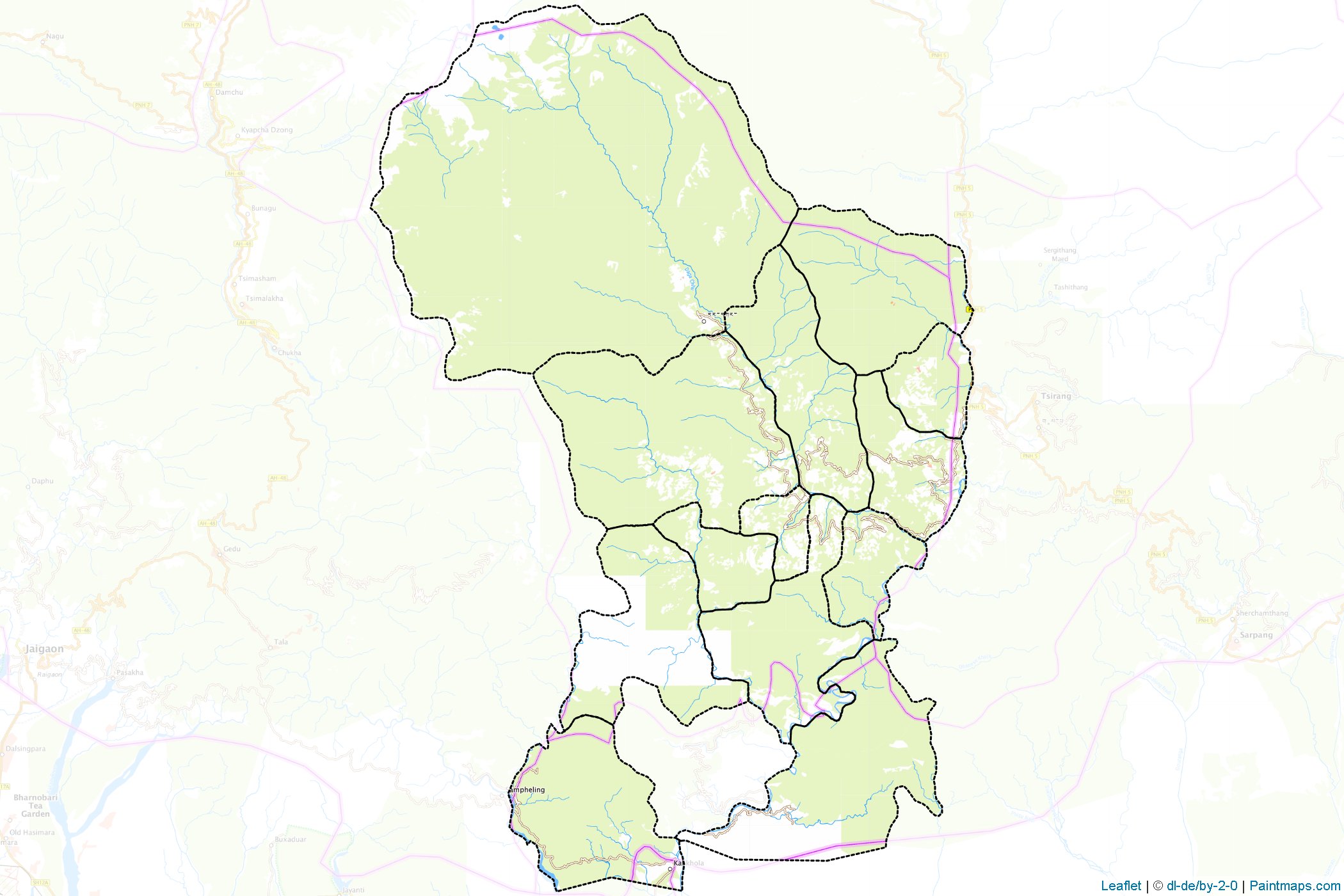 Daga (Bhutan) Map Cropping Samples-1