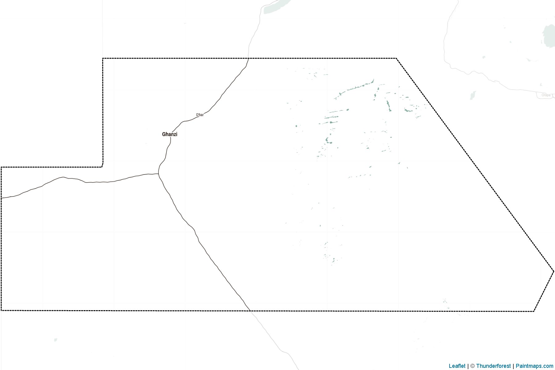 Ghanzi (Botswana) Map Cropping Samples-2