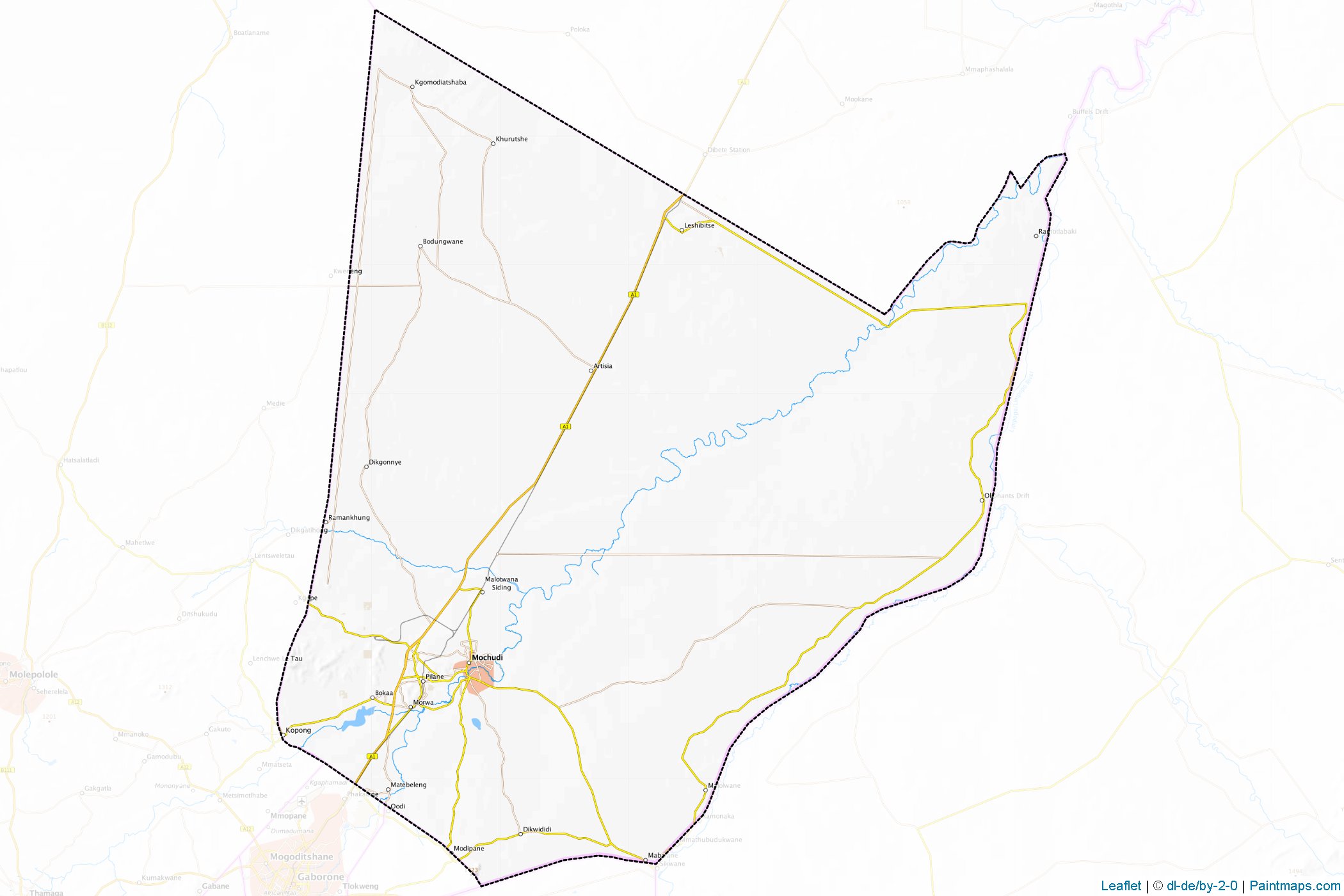 Kgatleng (Botswana) Map Cropping Samples-1