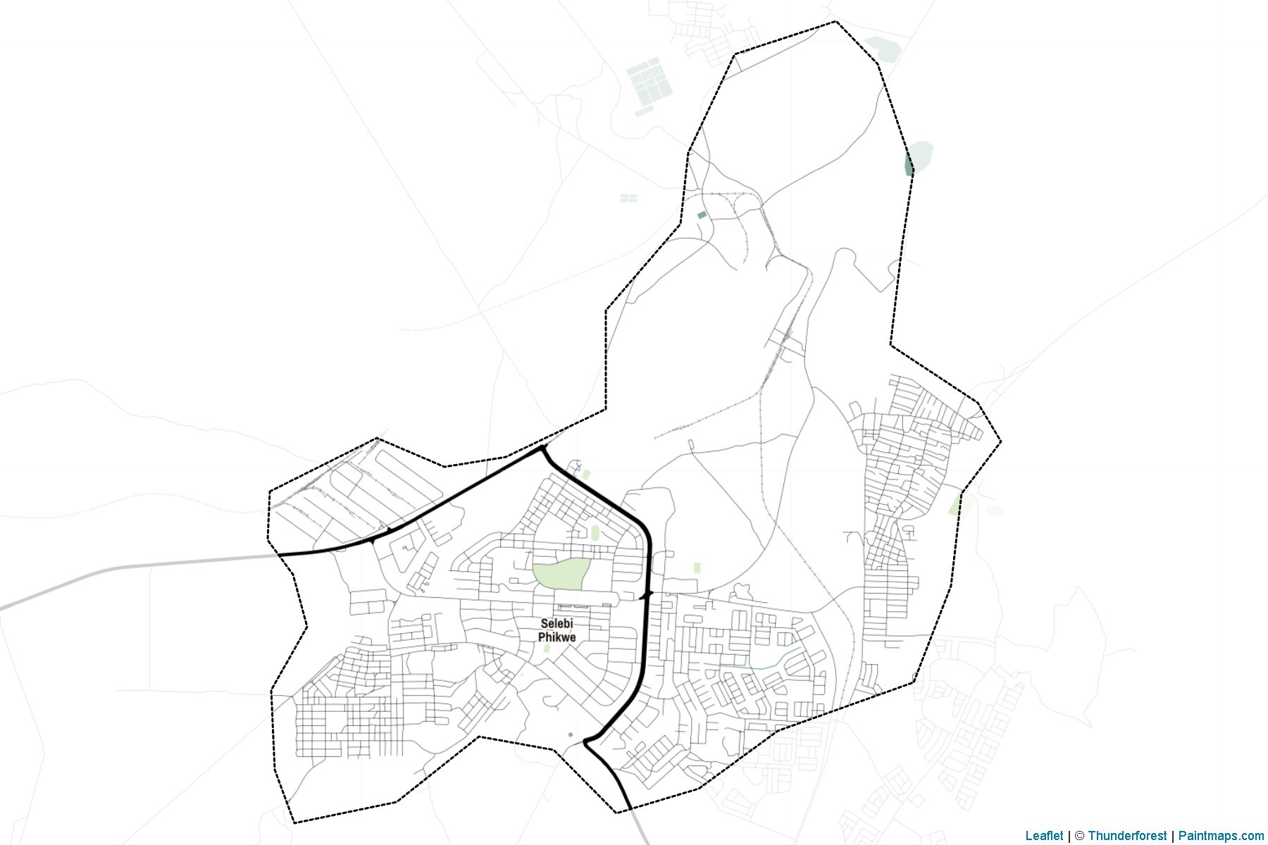 Muestras de recorte de mapas Selebi-Phikwe (Botswana)-2