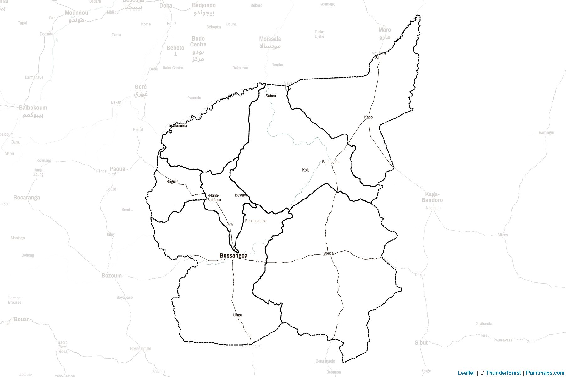 Ouham (Central African Republic) Map Cropping Samples-2