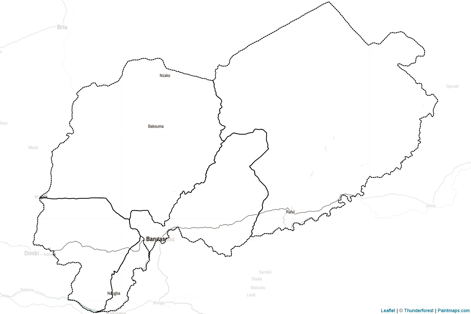 Muestras de recorte de mapas Mbomou (República Centroafricana)-2