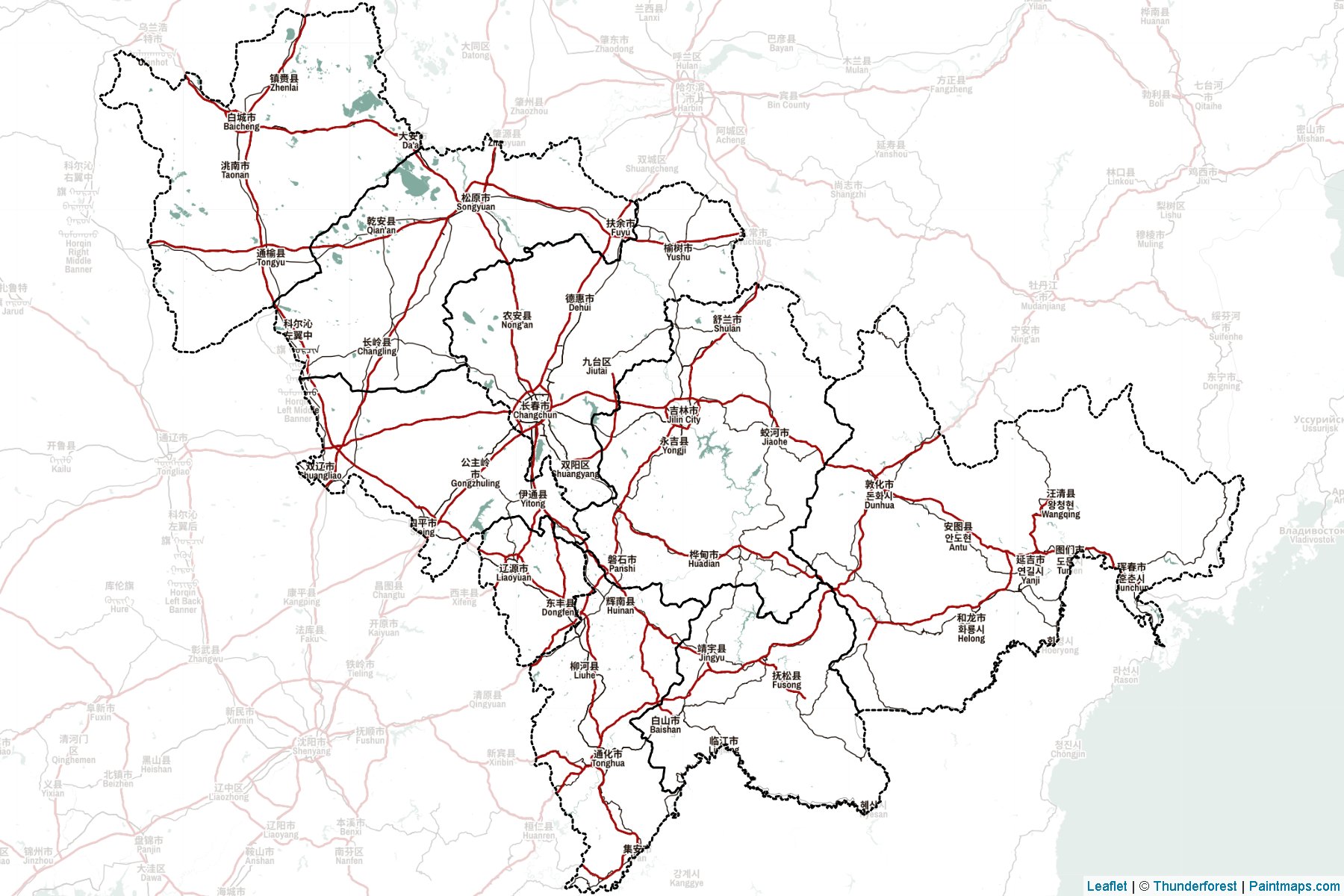 Jilin (China) Map Cropping Samples-2