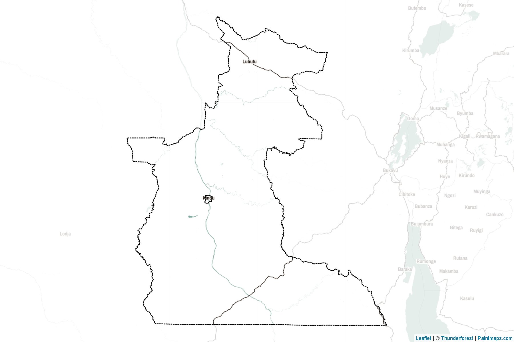 Maniema (Democratic Republic of Congo) Map Cropping Samples-2