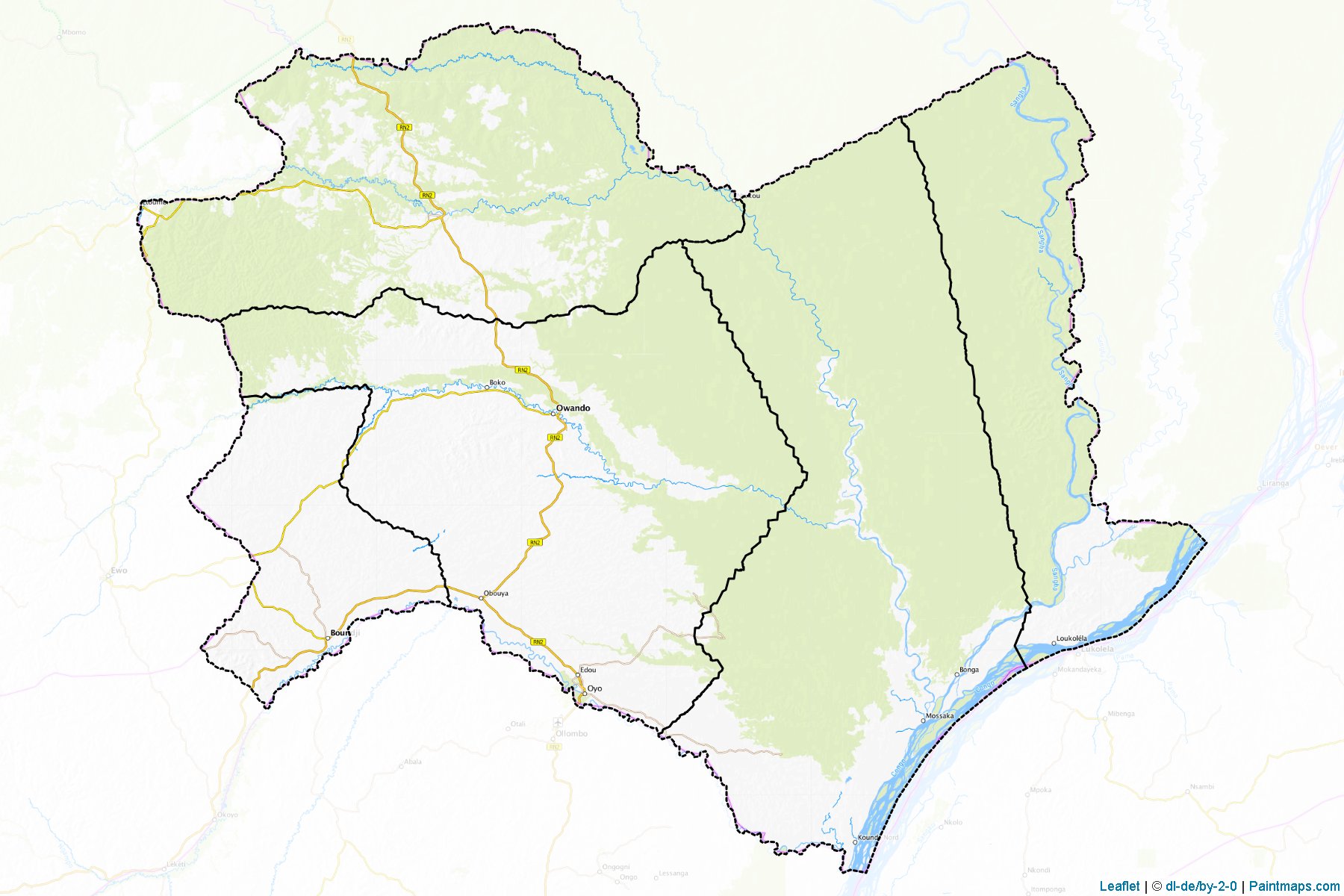 Cuvette Department (Congo) Map Cropping Samples-1