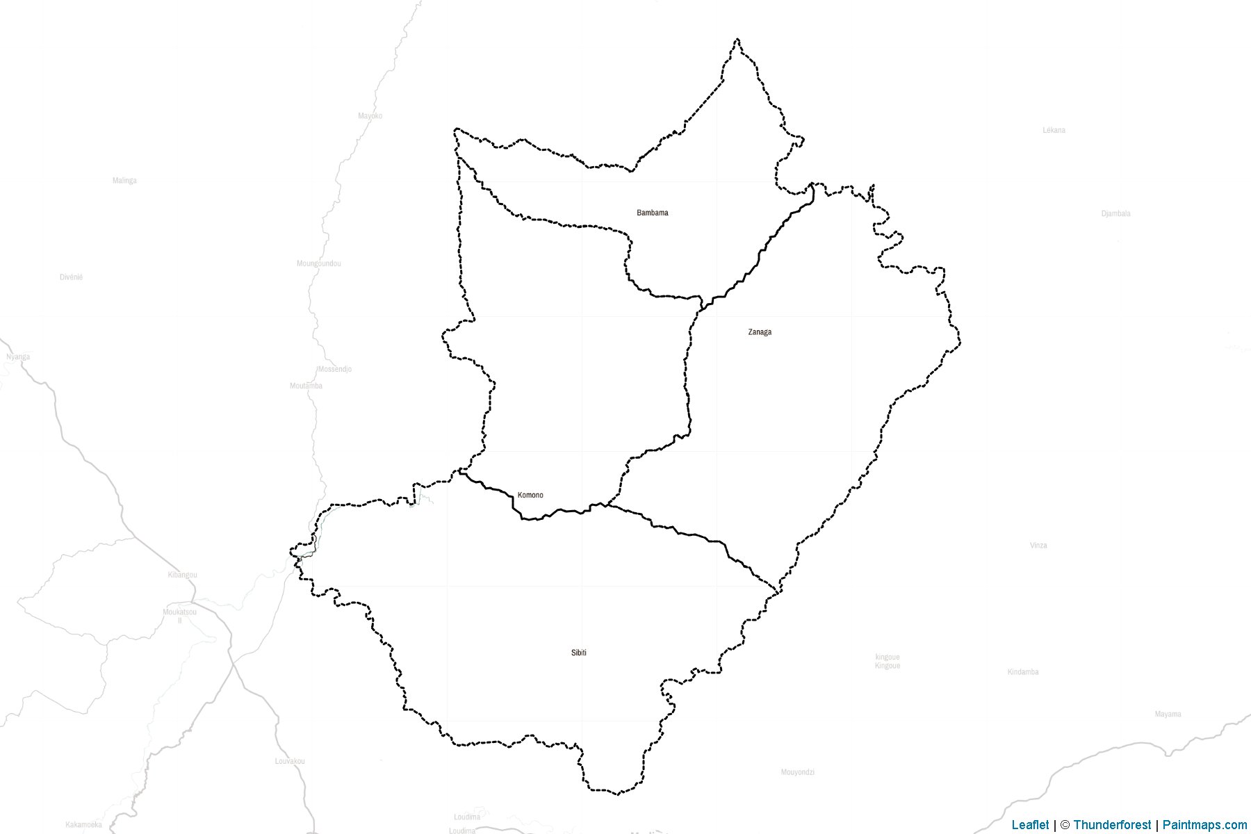 Lékoumou (Kongo Cumhuriyeti) Haritası Örnekleri-2