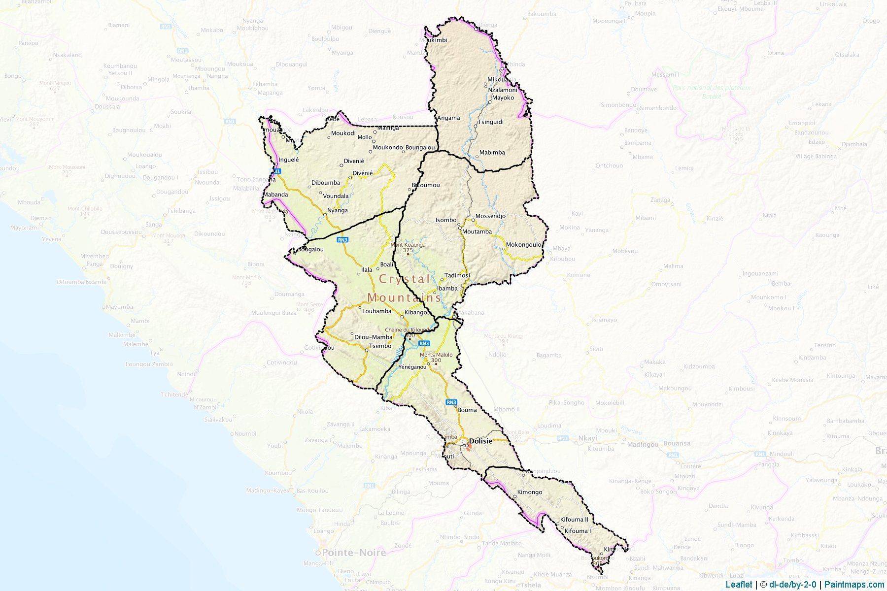 Niari Region (Congo) Map Cropping Samples-1