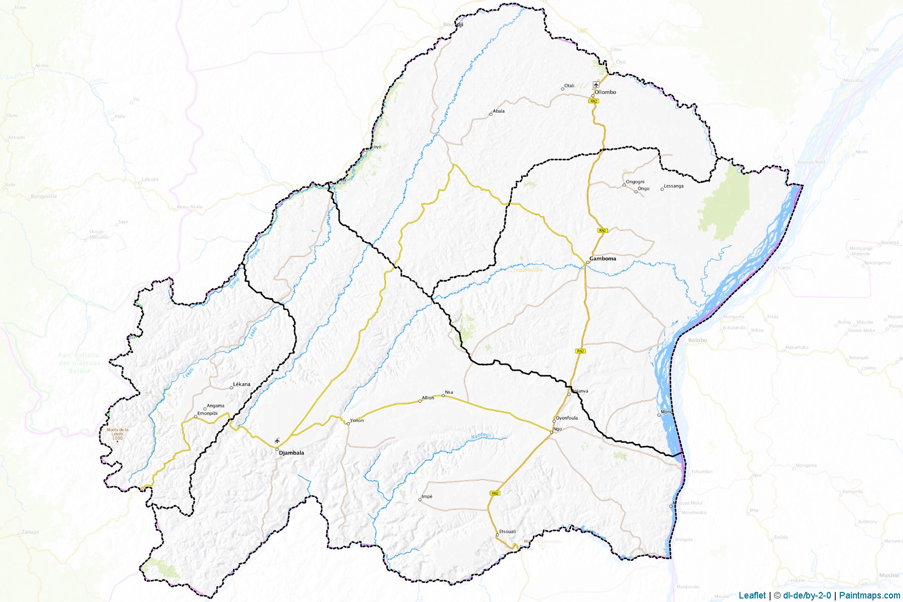 Muestras de recorte de mapas Plateaux (Congo)-1