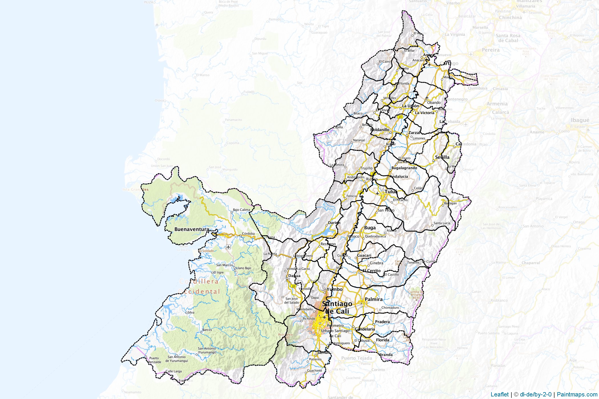 Valle del Cauca (Colombia) Map Cropping Samples-1