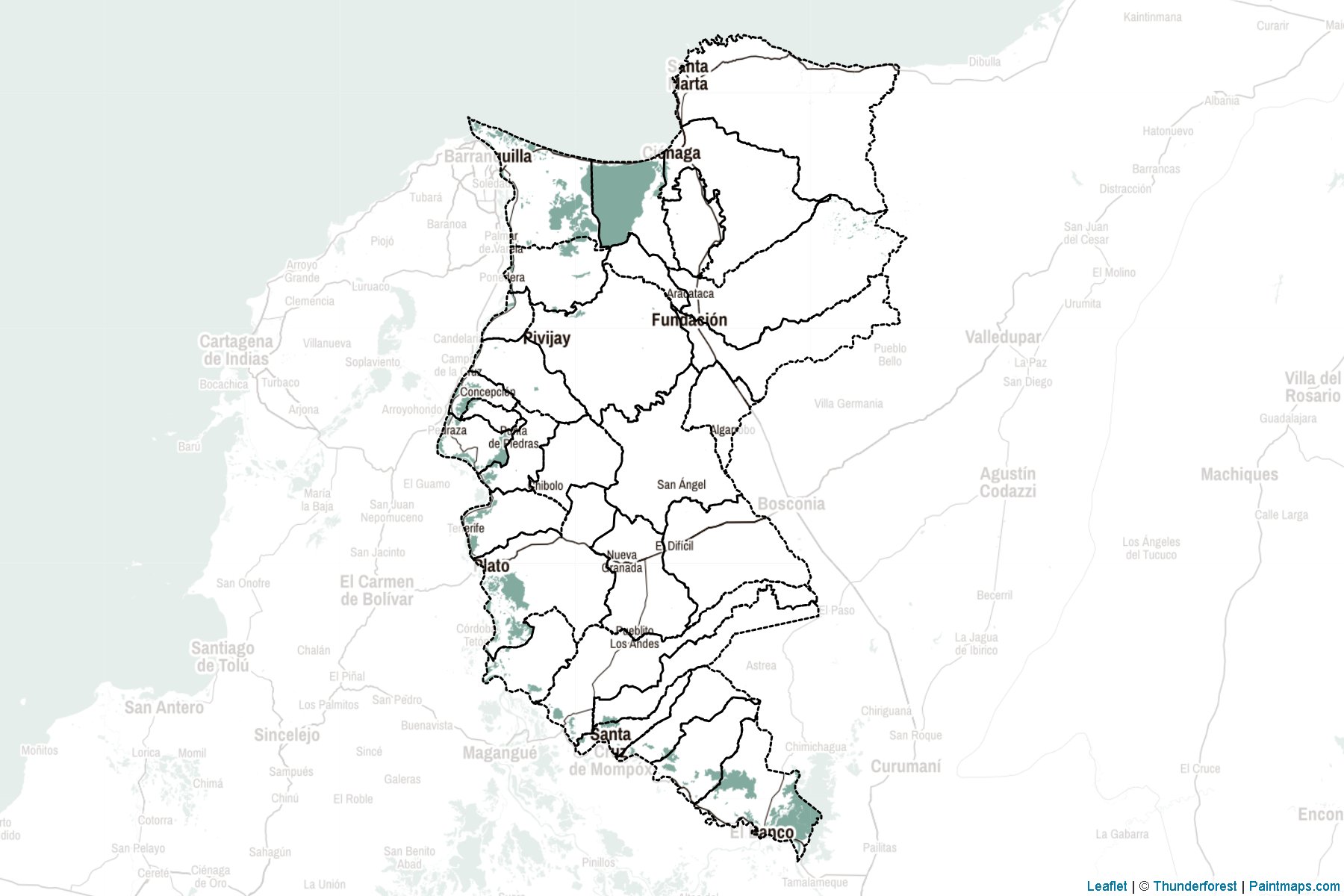 Magdalena (Colombia) Map Cropping Samples-2