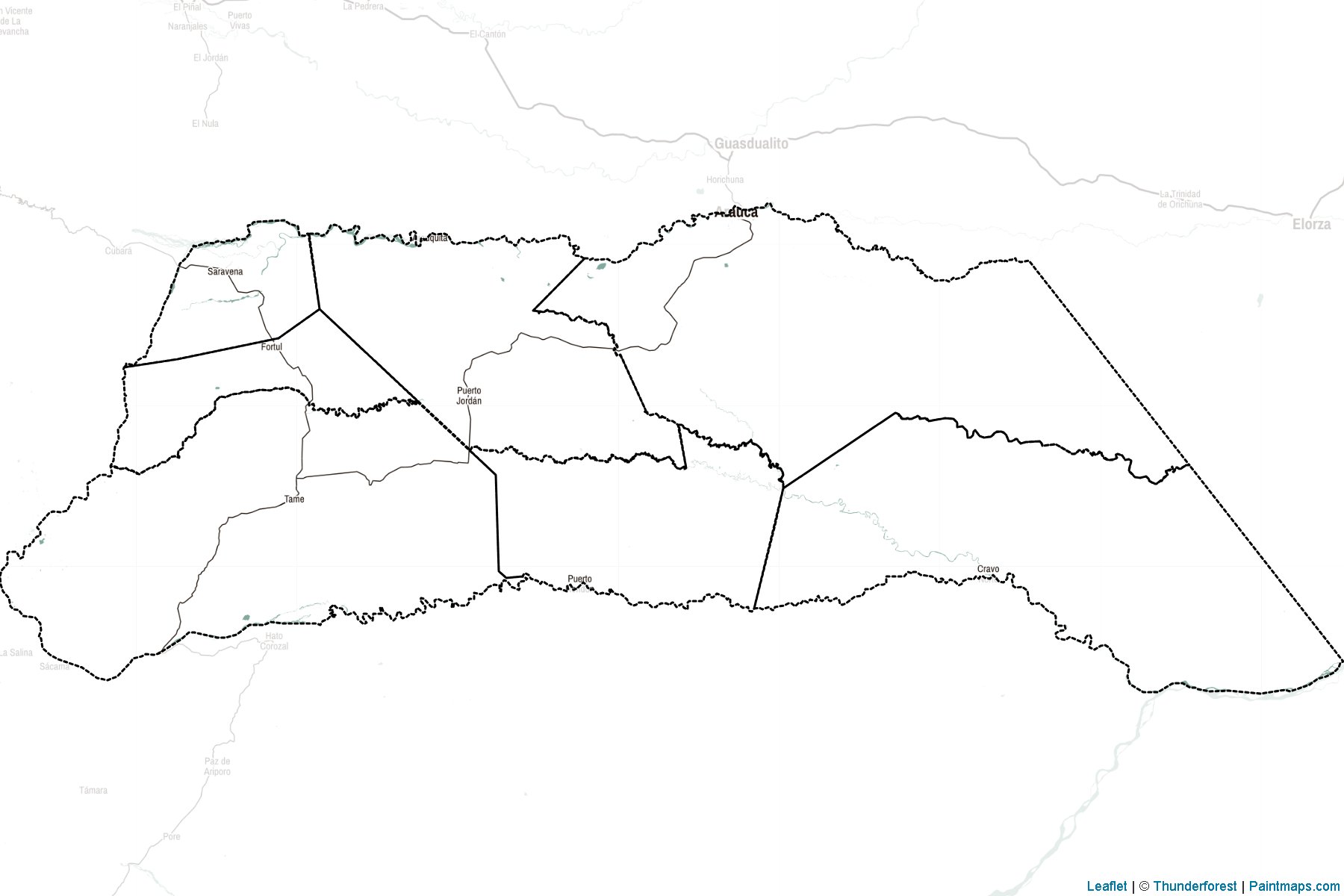 Muestras de recorte de mapas Arauca (Colombia)-2