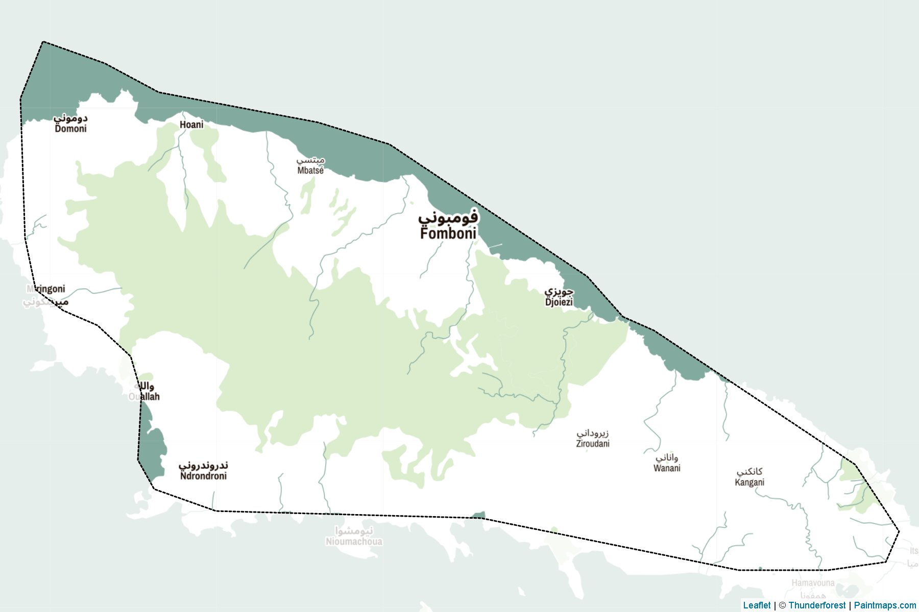 Mohéli (Comoros) Map Cropping Samples-2