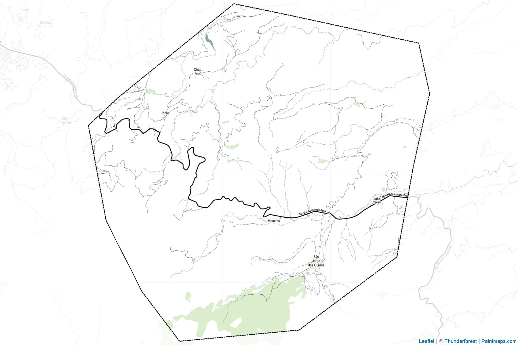 São Salvador do Mundo Municipality (Cape Verde) Map Cropping Samples-2