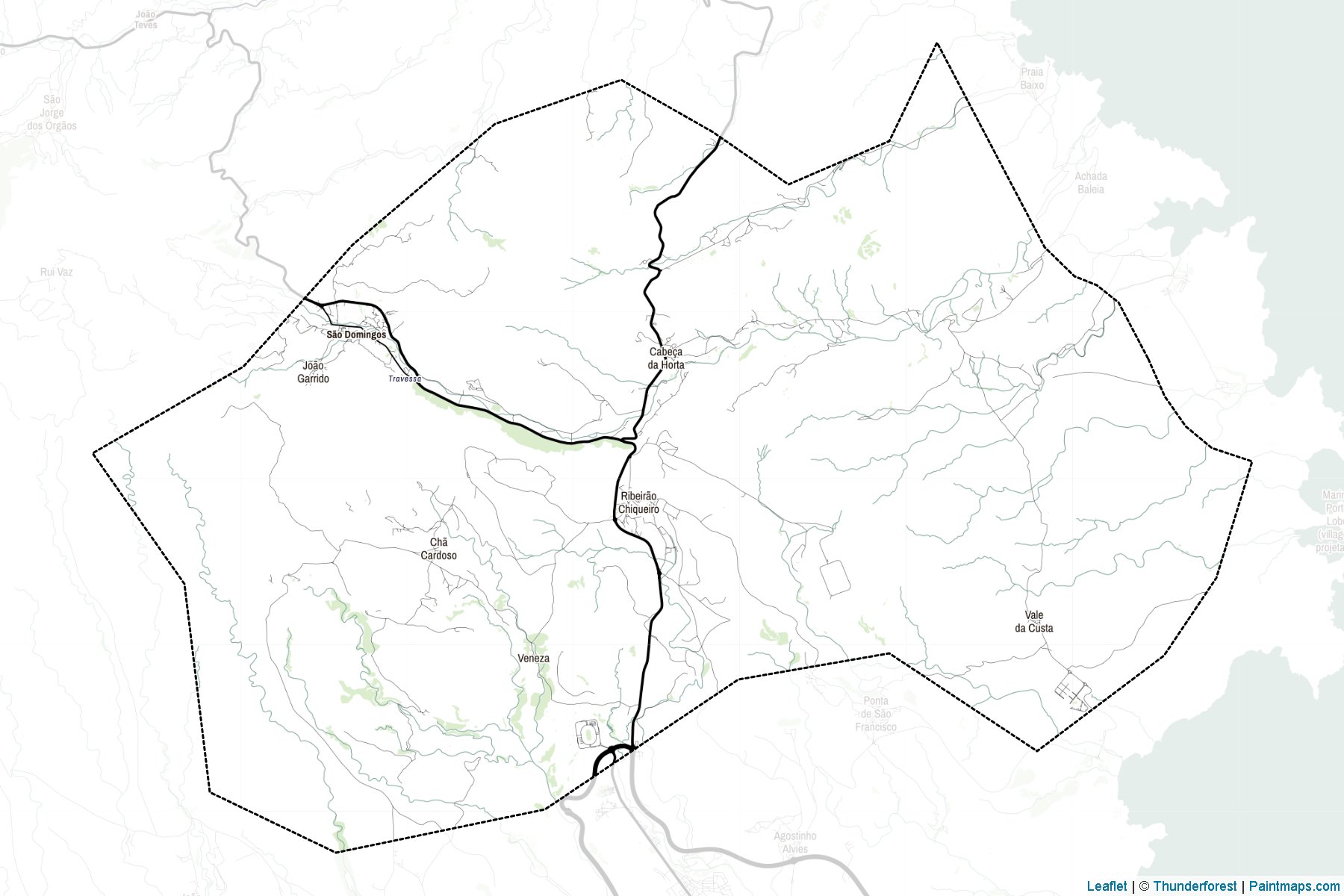 São Domingos Municipality (Cape Verde) Map Cropping Samples-2